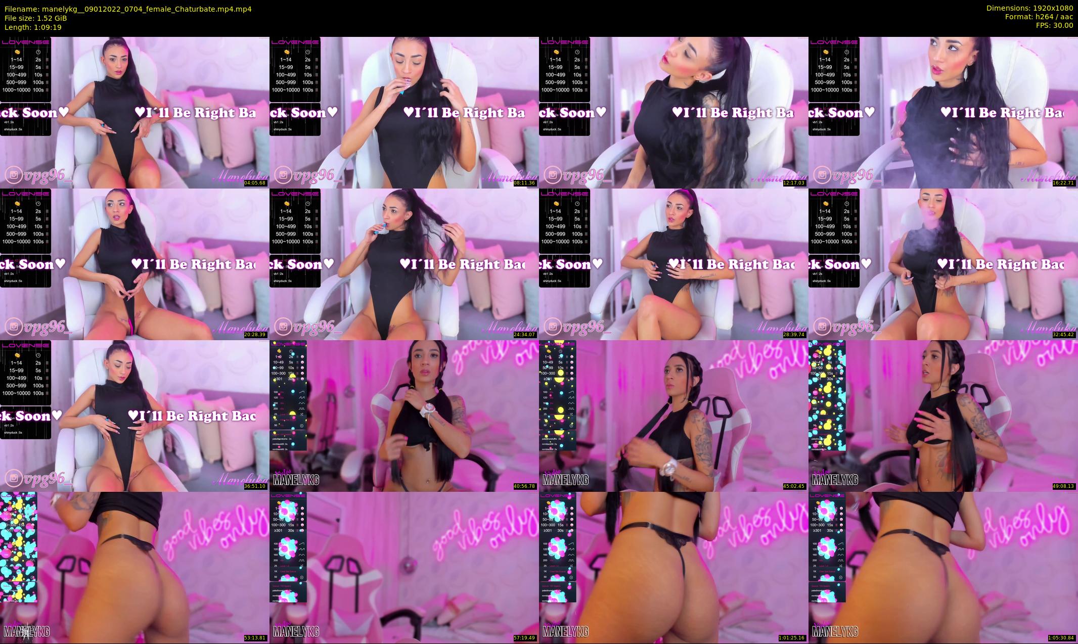 manelykg_ — 70 minute Chaturbate female cam show recording, 1080p, Jan 9, 2022