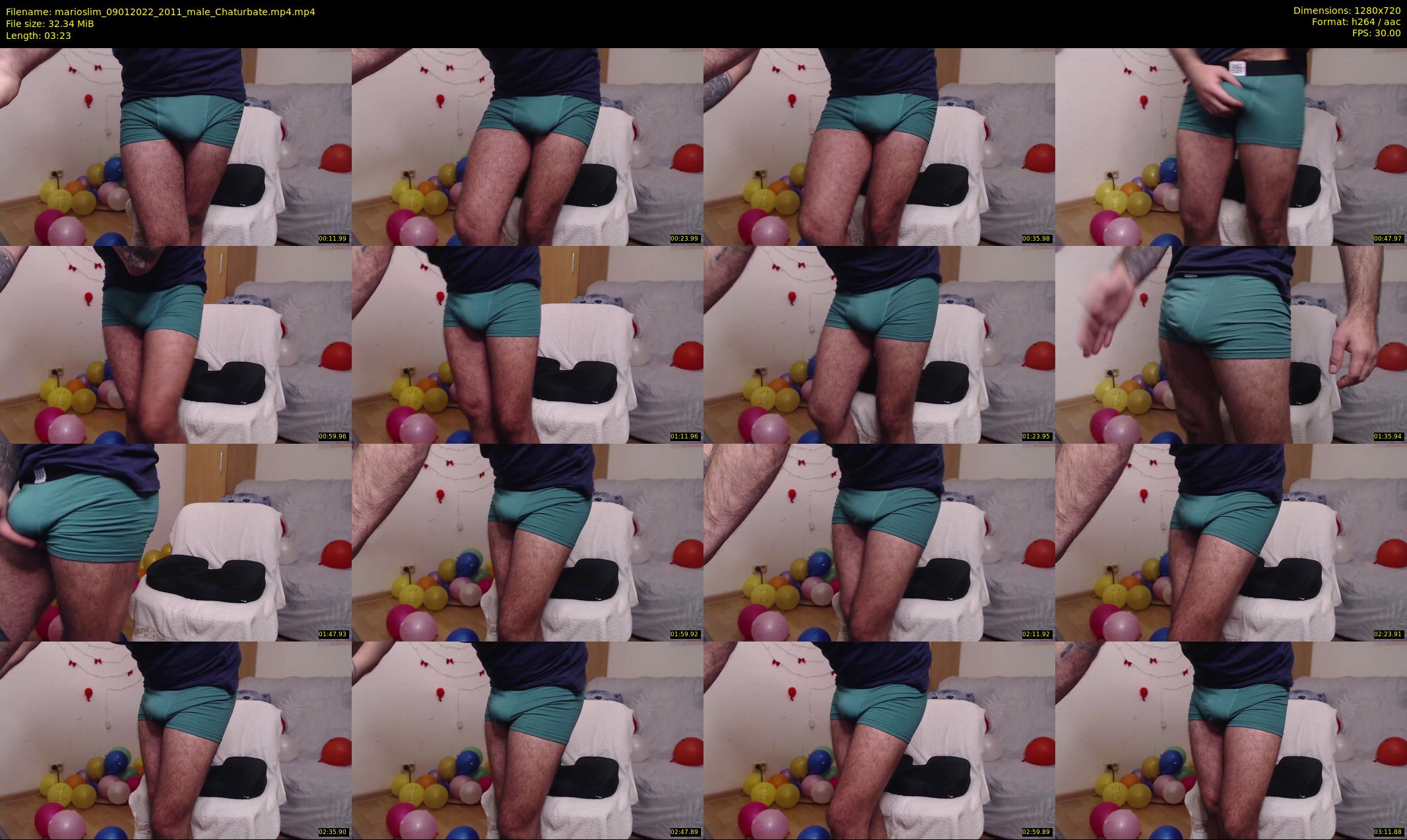 marioslim — 4 minute Chaturbate male cam show recording, 720p, Jan 9, 2022