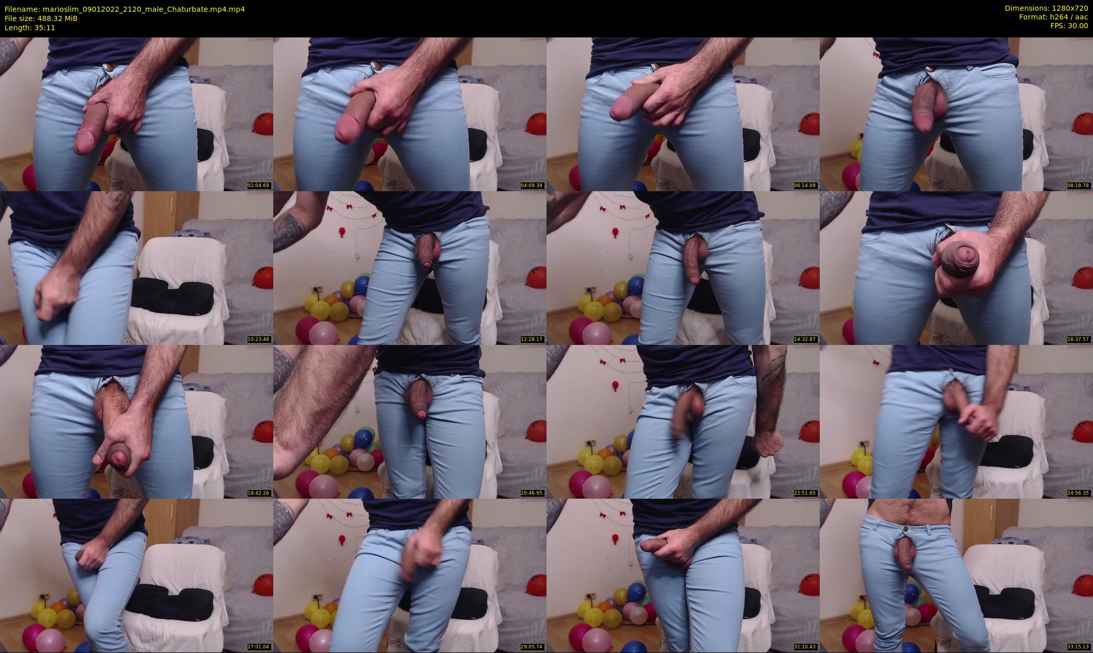 marioslim — 36 minute Chaturbate male cam show recording, 720p, Jan 9, 2022