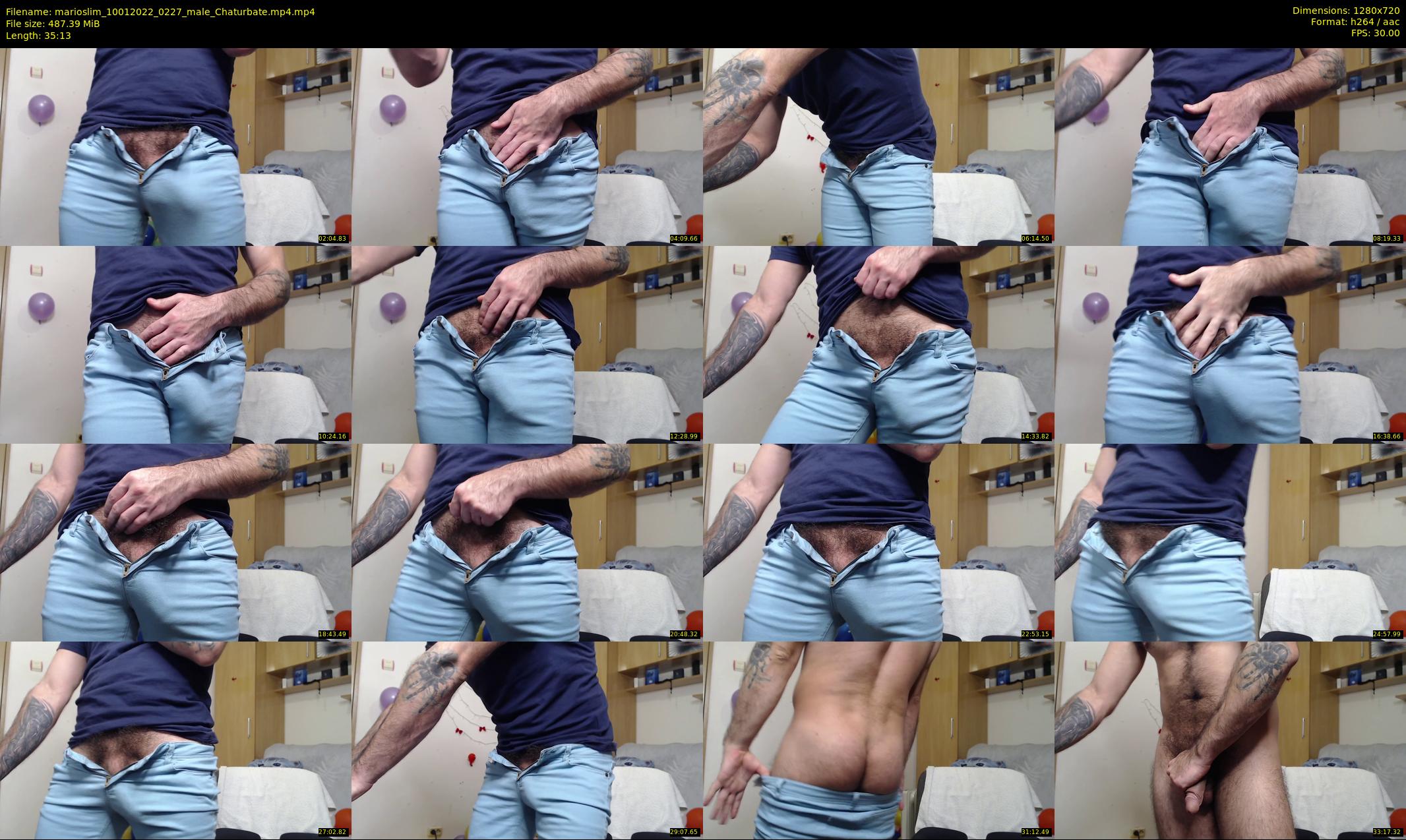 marioslim — 36 minute Chaturbate male cam show recording, 720p, Jan 10, 2022
