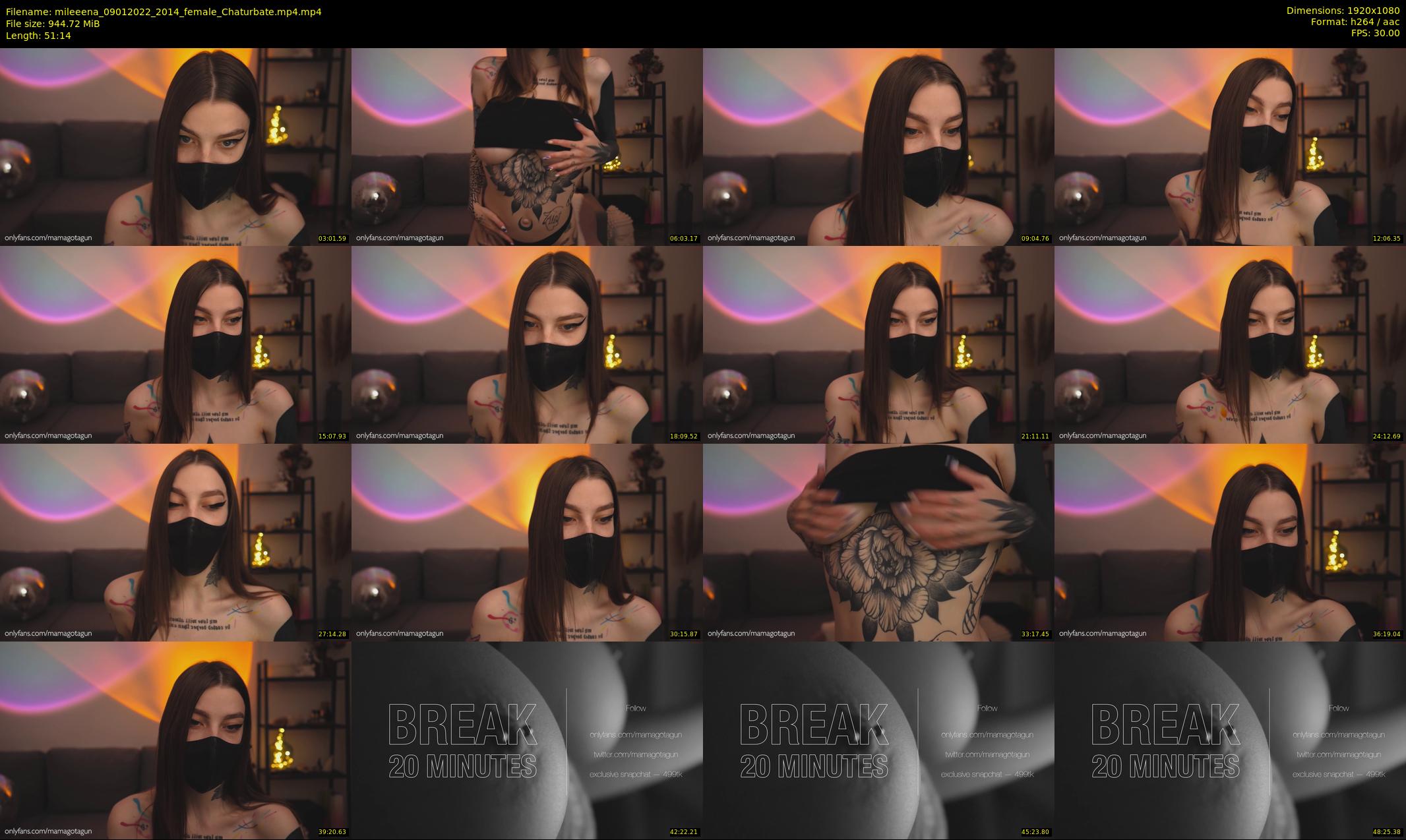 mileeena — 52 minute Chaturbate female cam show recording, 1080p, Jan 9, 2022