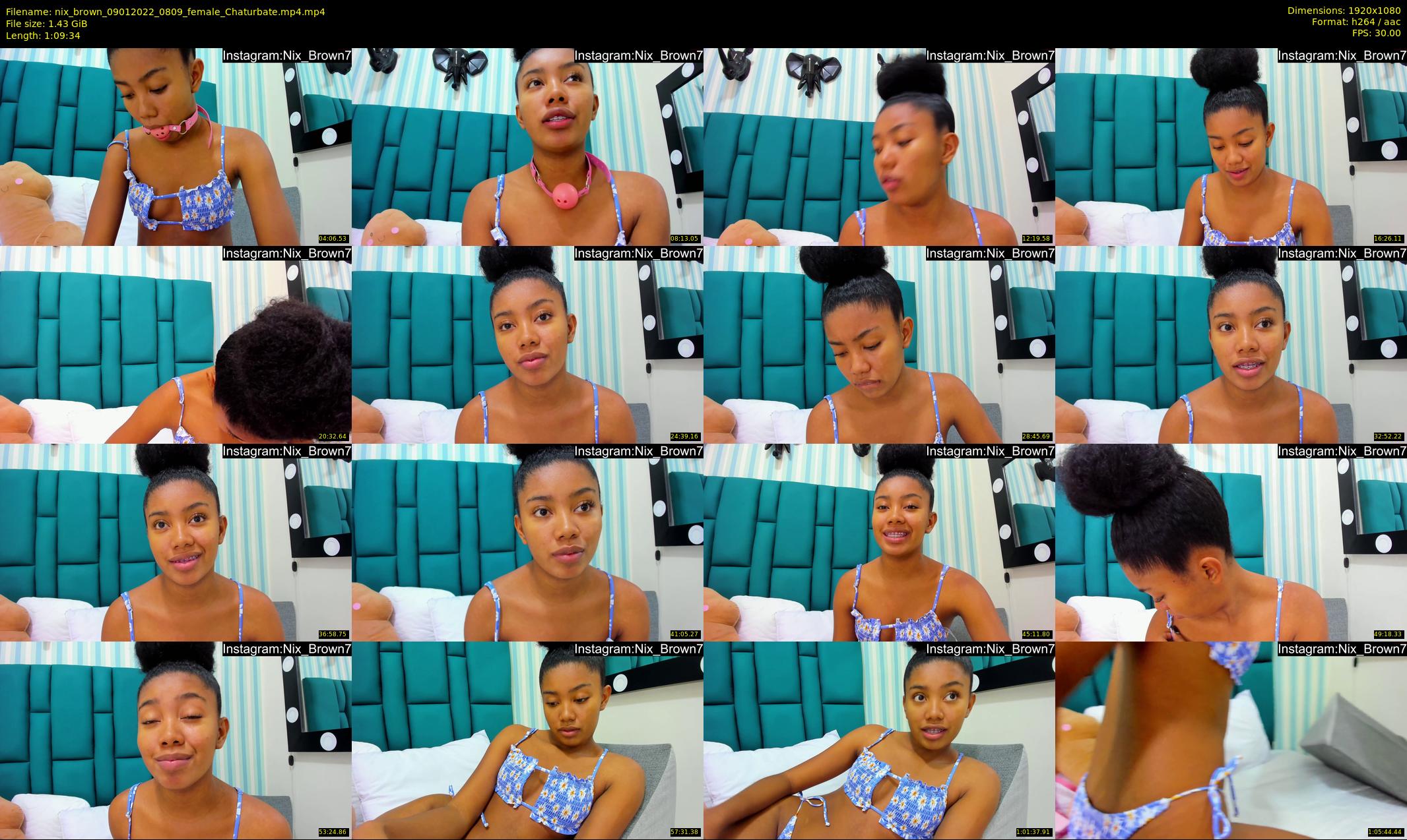 nix_brown — 70 minute Chaturbate female cam show recording, 1080p, Jan 9, 2022