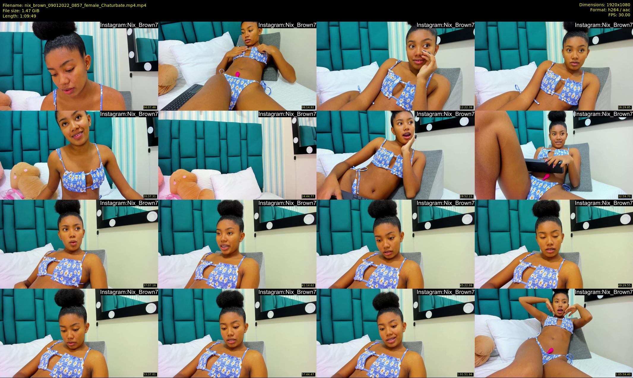 nix_brown — 70 minute Chaturbate female cam show recording, 1080p, Jan 9, 2022