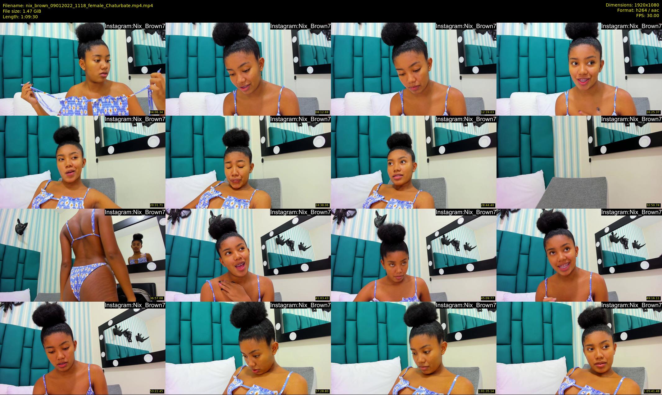 nix_brown — 70 minute Chaturbate female cam show recording, 1080p, Jan 9, 2022