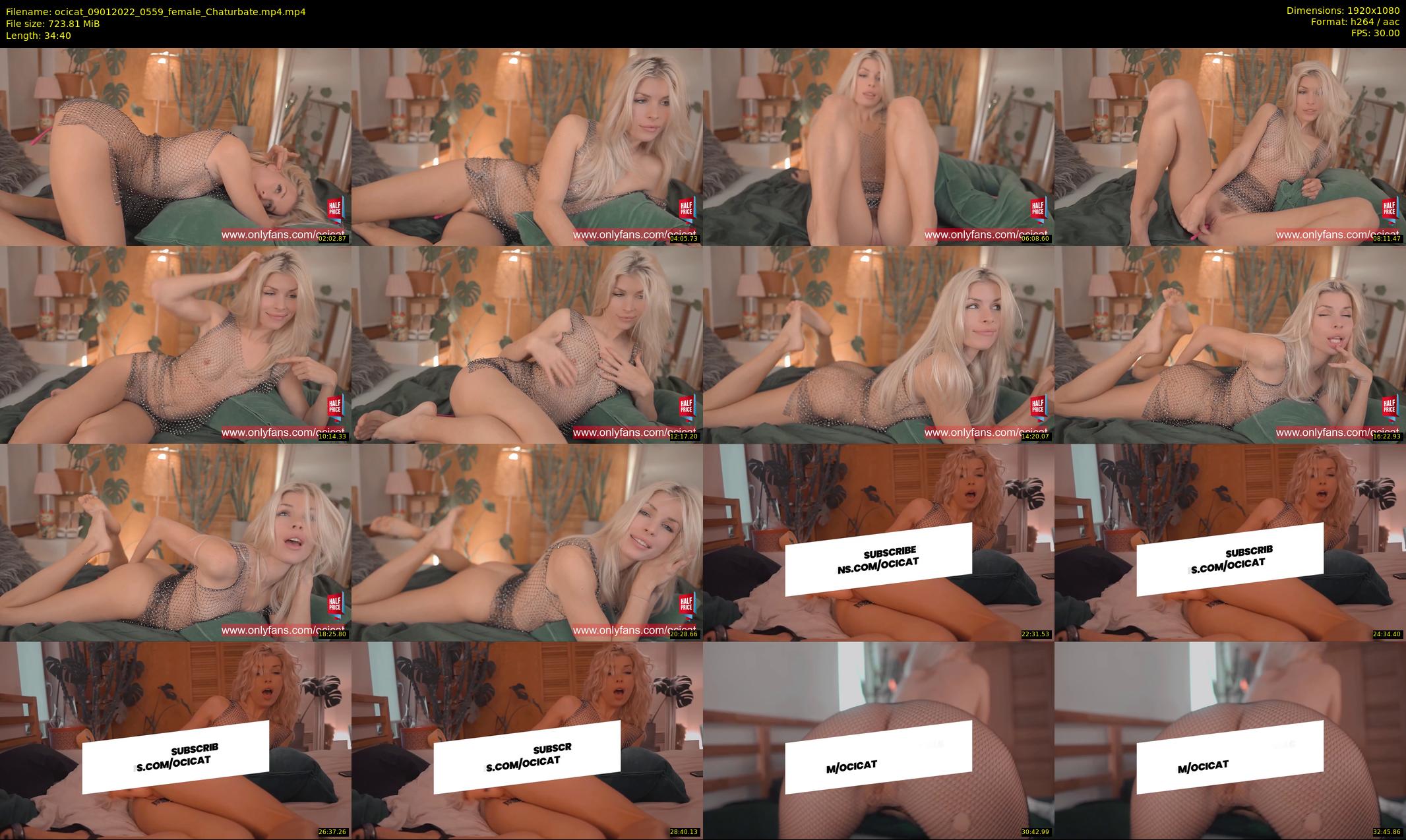 ocicat — 35 minute Chaturbate female cam show recording, 1080p, Jan 9, 2022