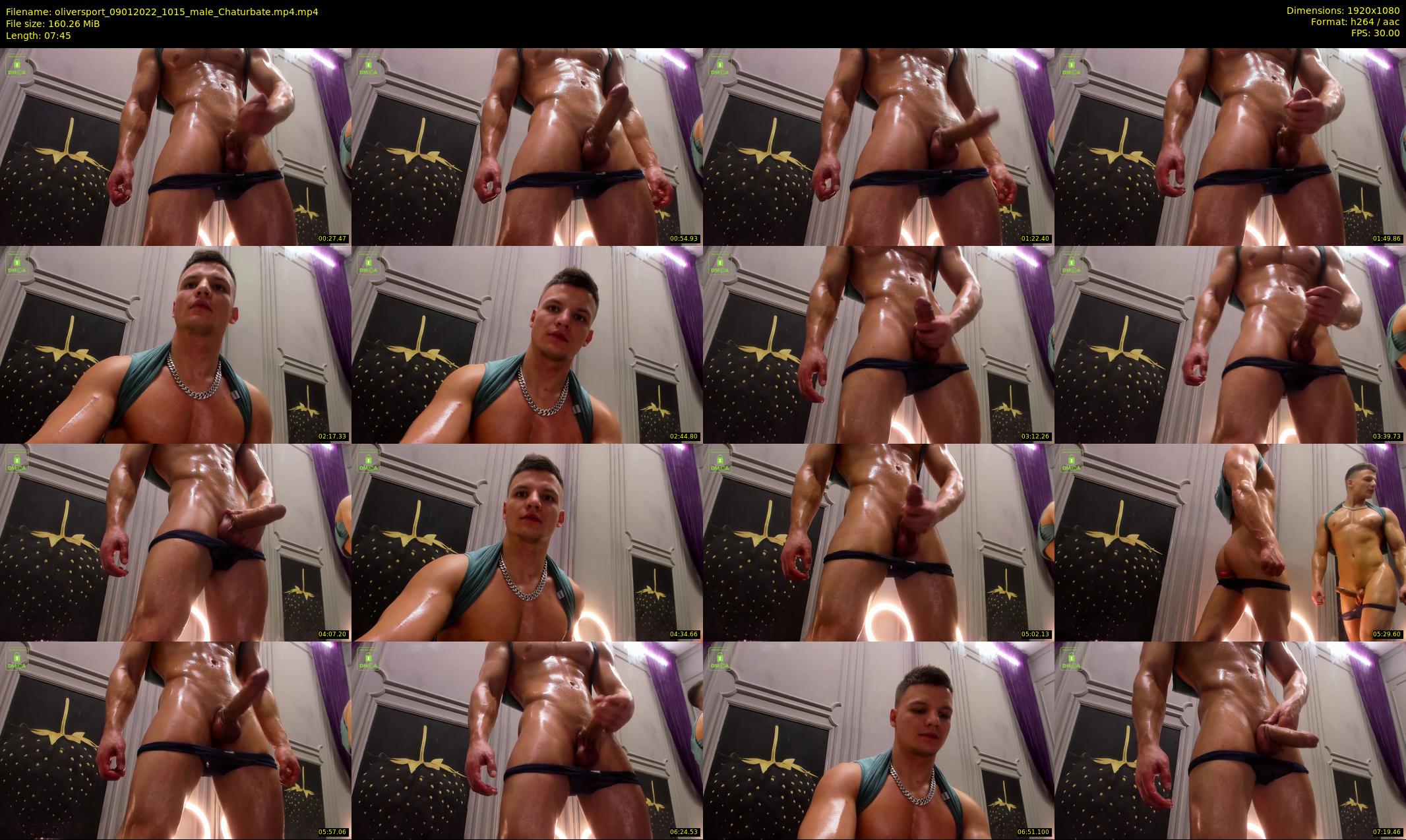 oliversport — 8 minute Chaturbate male cam show recording, 1080p, Jan 9, 2022
