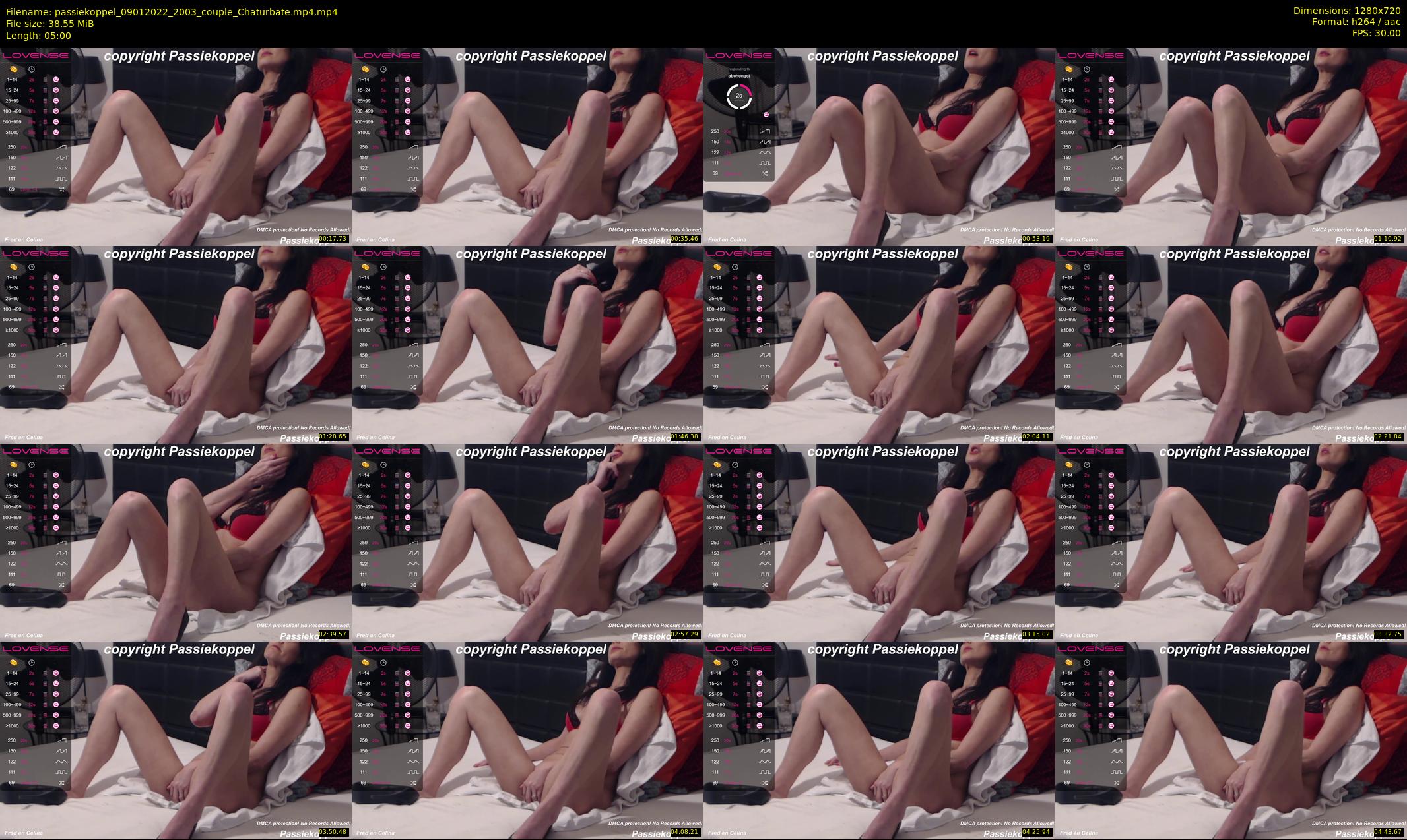 passiekoppel — 5 minute Chaturbate couple cam show recording, 720p, Jan 9, 2022