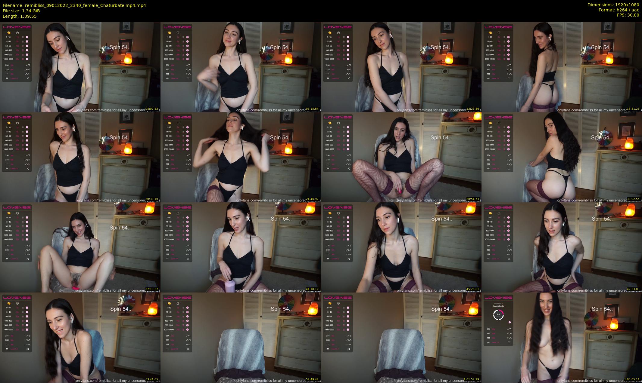 remibliss — 70 minute Chaturbate female cam show recording, 1080p, Jan 9, 2022