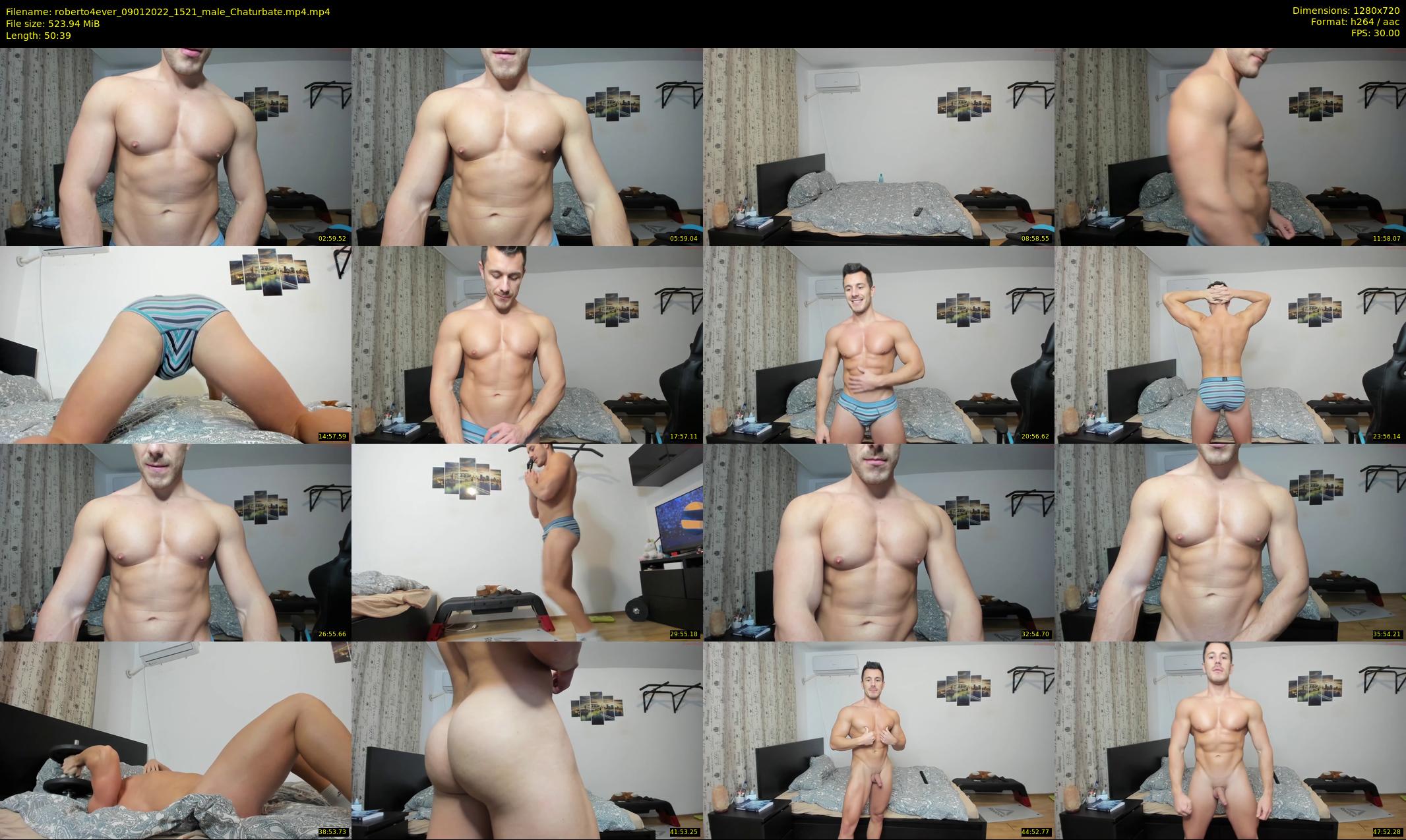 roberto4ever — 51 minute Chaturbate male cam show recording, 720p, Jan 9, 2022