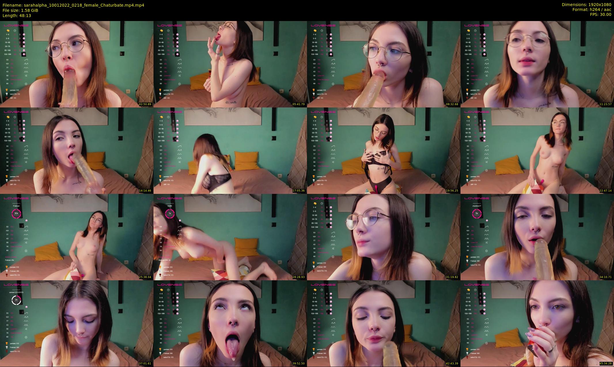 sarahalpha — 49 minute Chaturbate couple cam show recording, 1080p, Jan 10, 2022