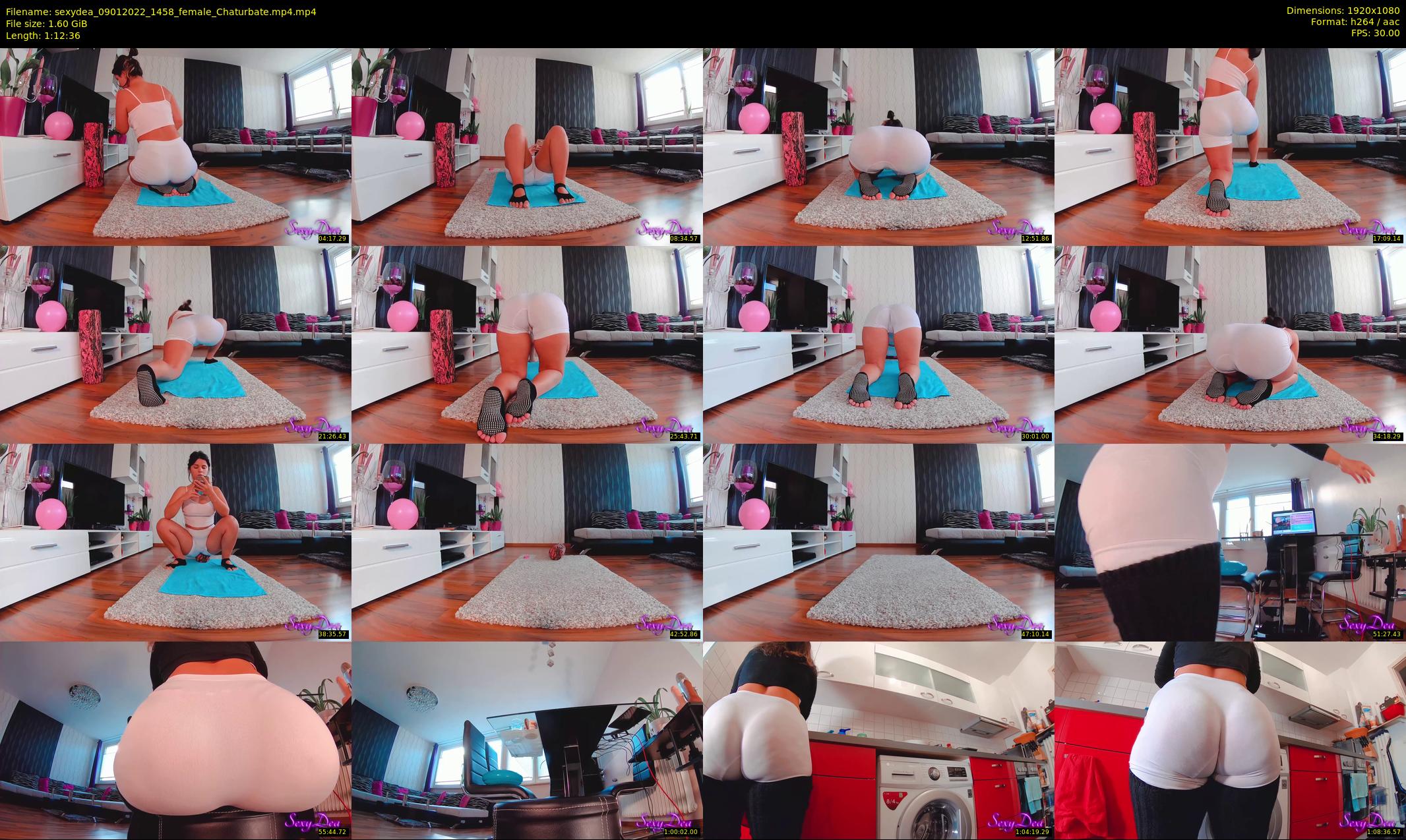 sexydea — 73 minute Chaturbate female cam show recording, 1080p, Jan 9, 2022