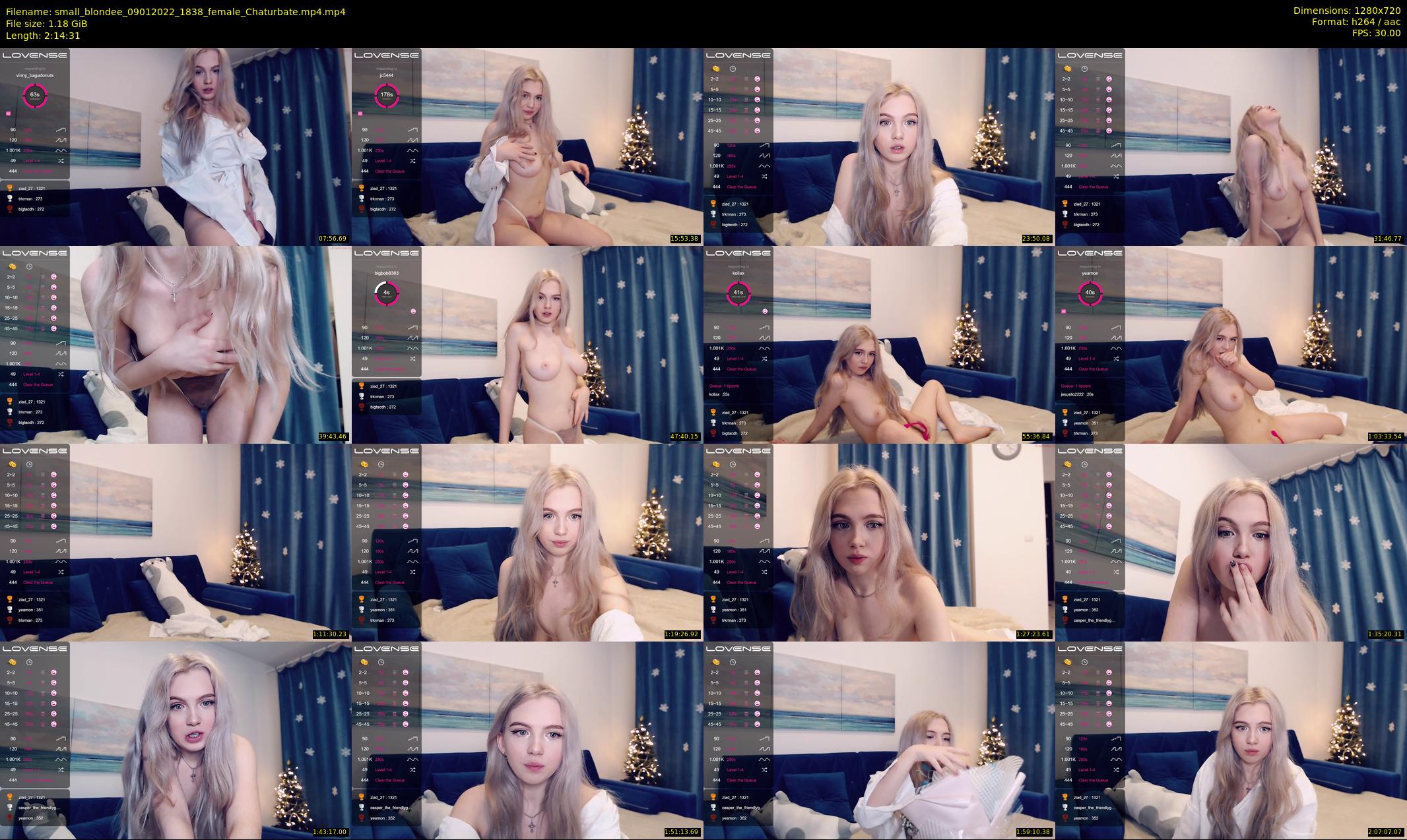 small_blondee — 135 minute Chaturbate female cam show recording, 720p, Jan 9, 2022