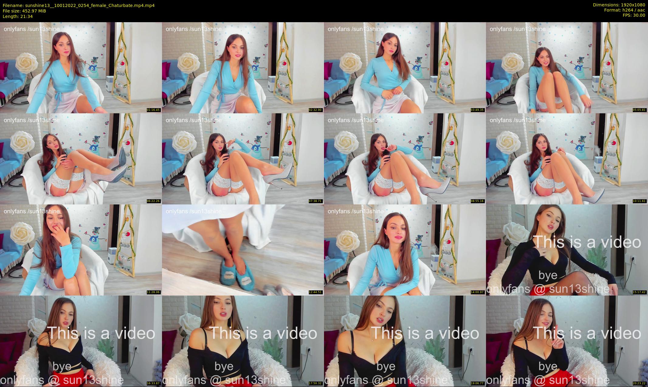 sunshine13_ — 22 minute Chaturbate female cam show recording, 1080p, Jan 10, 2022