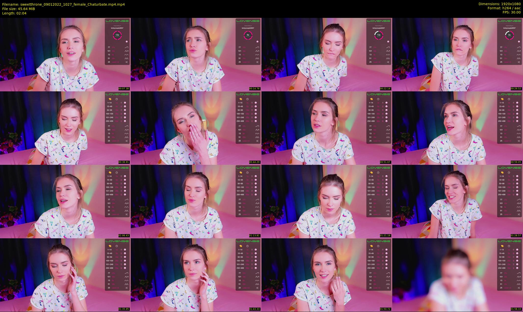 sweetthrone — 3 minute Chaturbate couple cam show recording, 1080p, Jan 9, 2022
