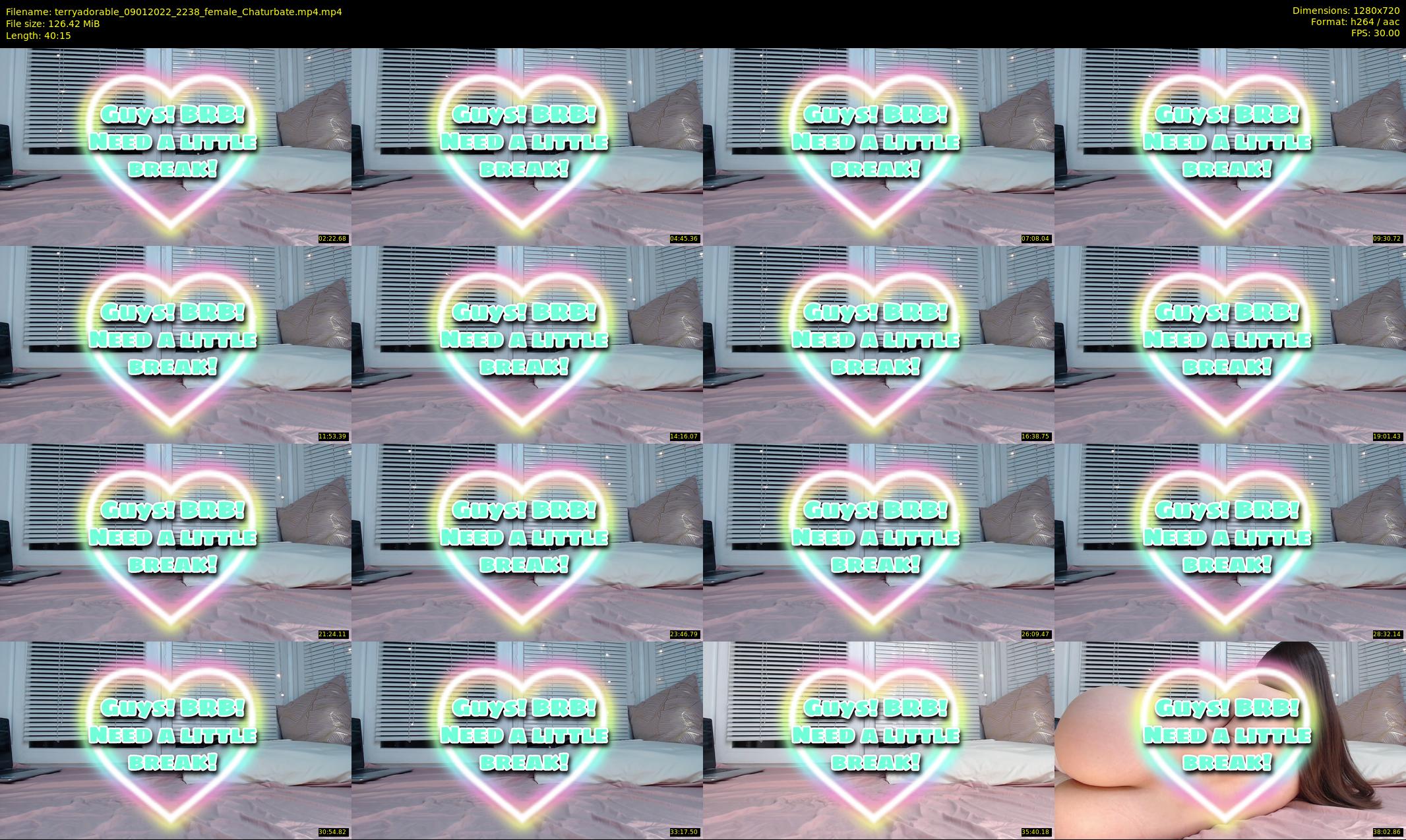 terryadorable — 41 minute Chaturbate female cam show recording, 720p, Jan 9, 2022