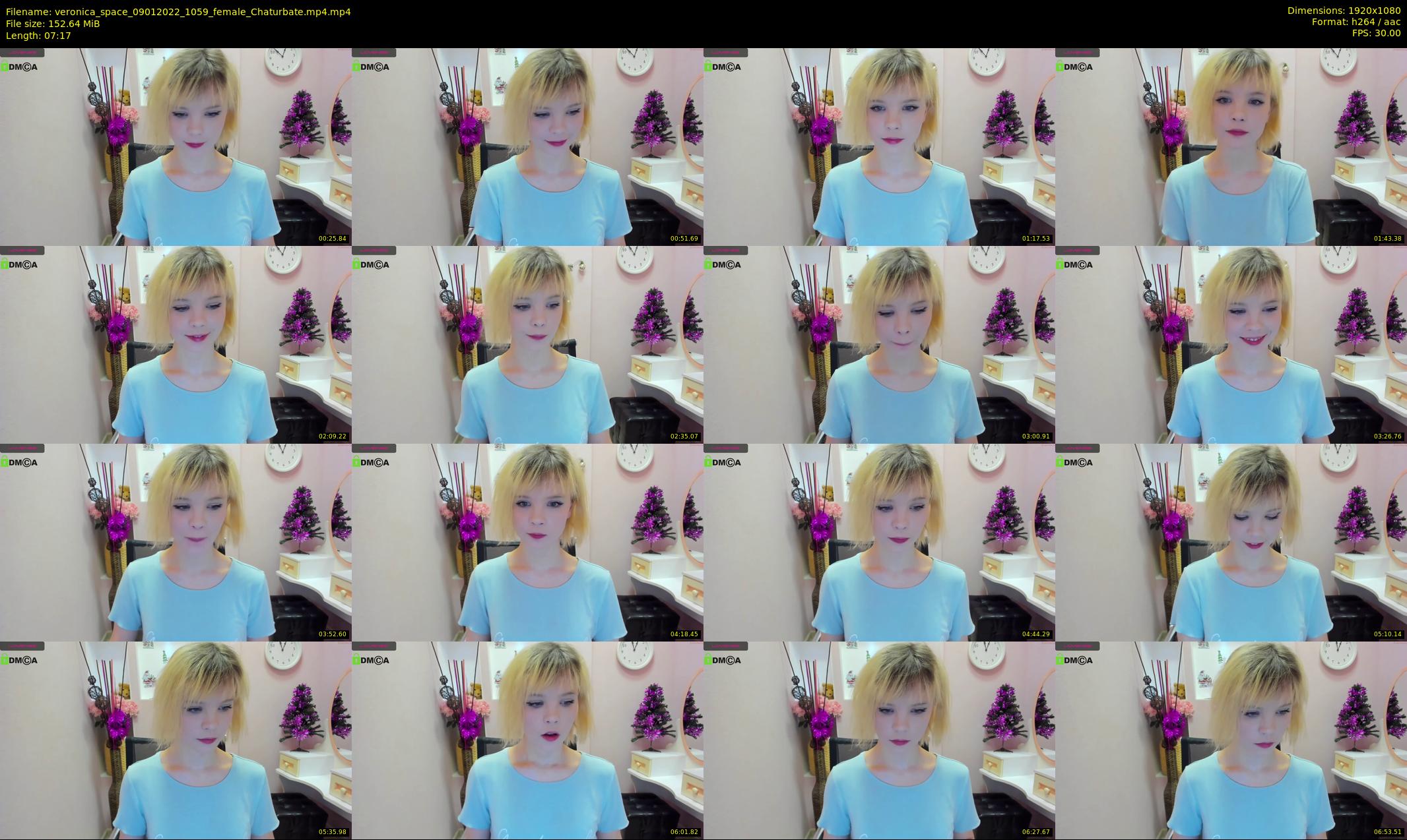 veronica_space — 8 minute Chaturbate female cam show recording, 1080p, Jan 9, 2022