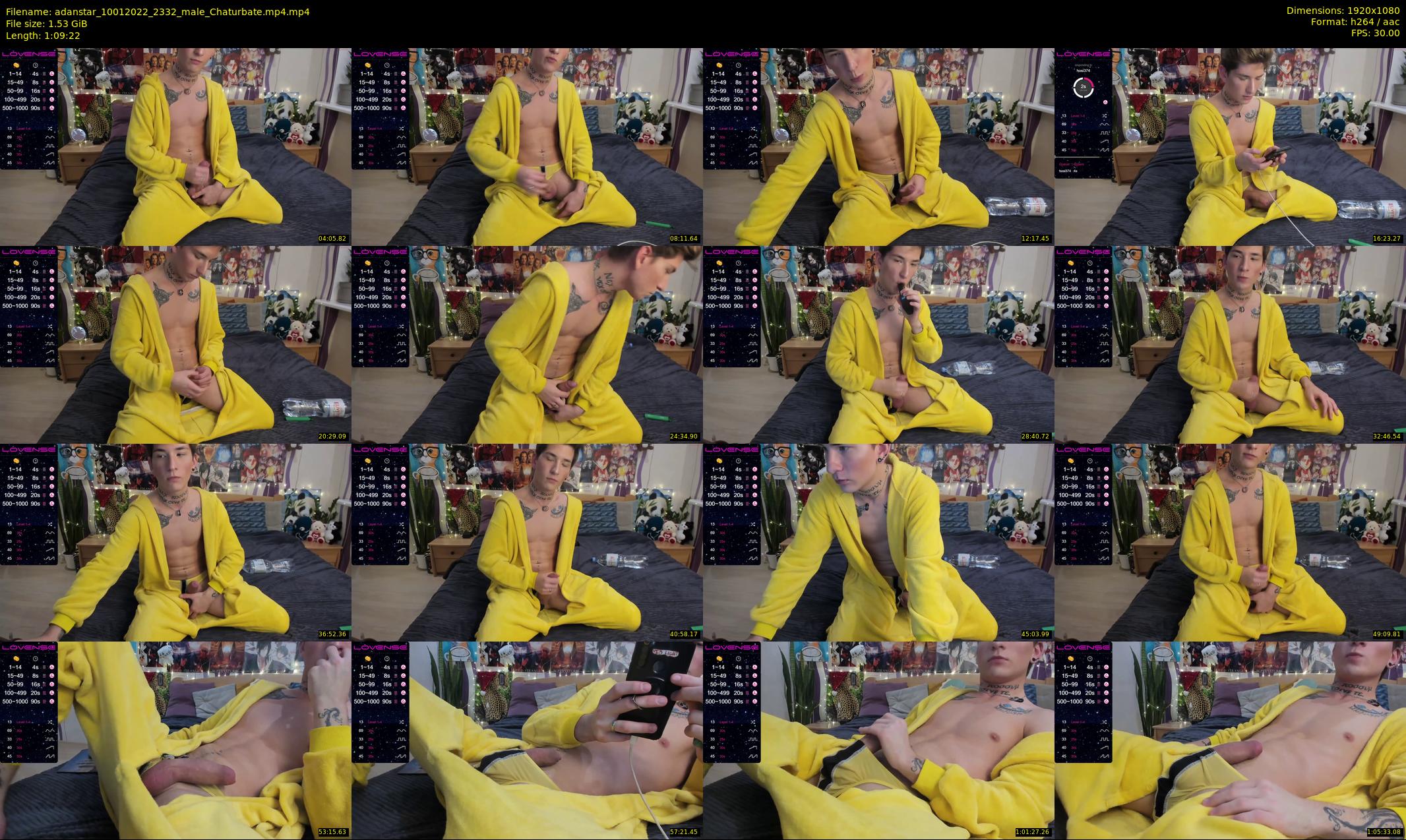 adanstar — 70 minute Chaturbate male cam show recording, 1080p, Jan 10, 2022