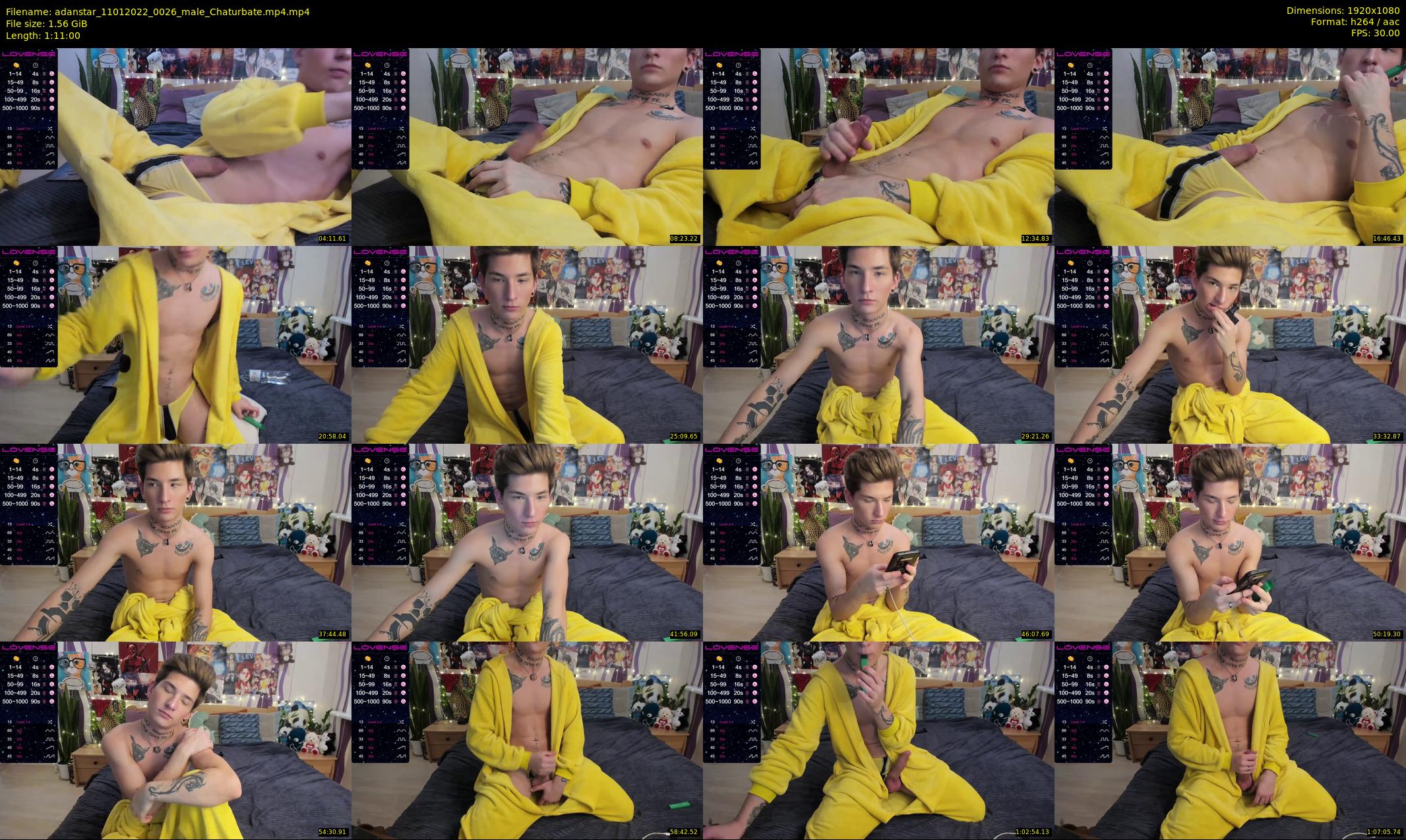 adanstar — 71 minute Chaturbate male cam show recording, 1080p, Jan 11, 2022