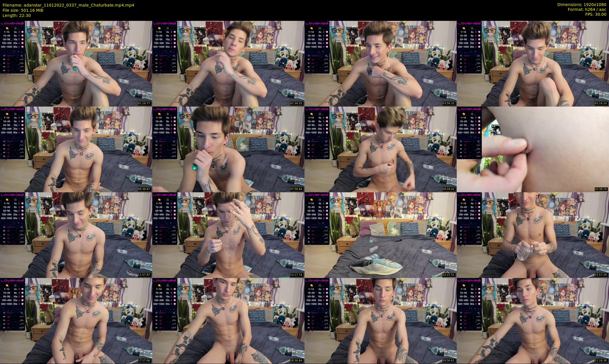 adanstar — 23 minute Chaturbate male cam show recording, 1080p, Jan 11, 2022