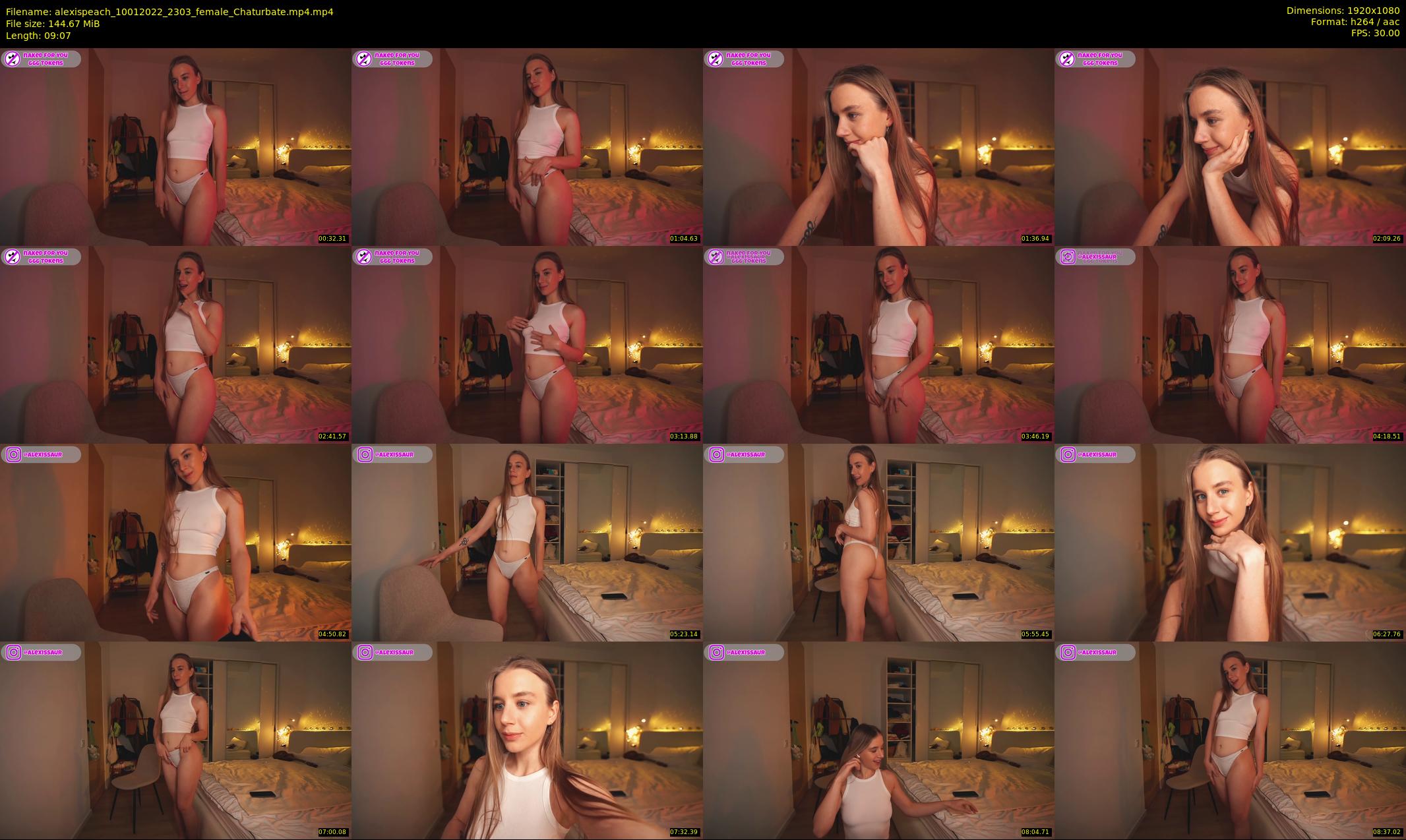 alexispeach — 10 minute Chaturbate female cam show recording, 1080p, Jan 10, 2022