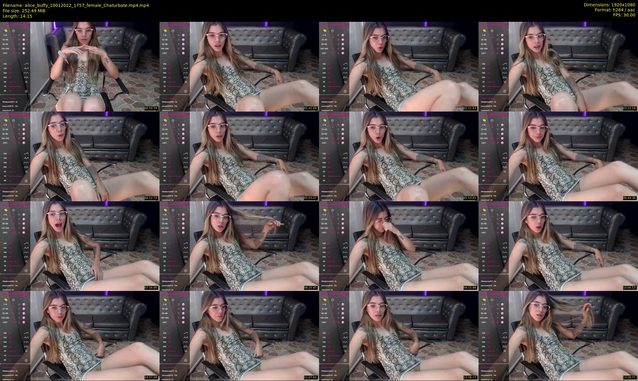 alice_buffy — 15 minute Chaturbate female cam show recording, 1080p, Jan 10, 2022