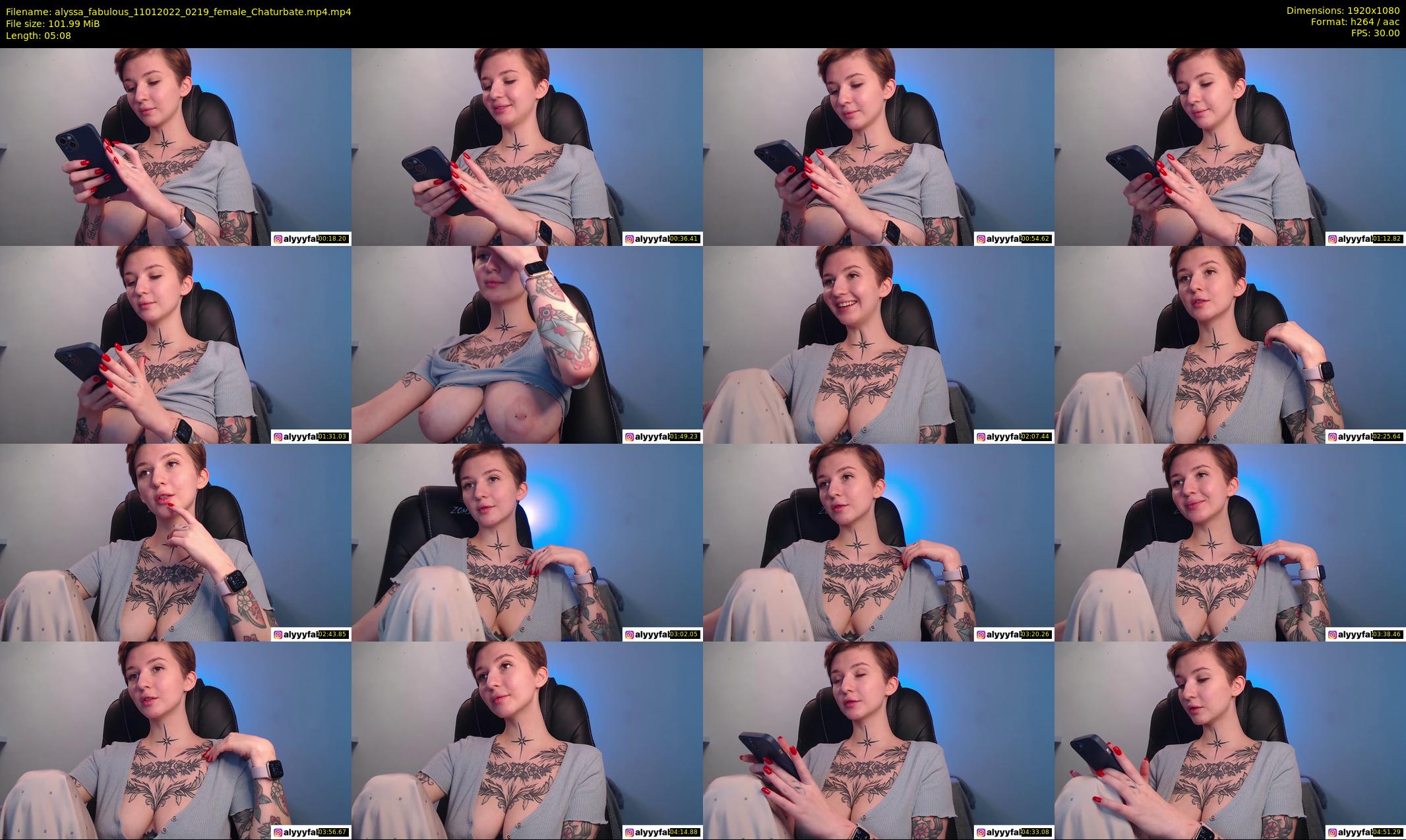 alyssa_fabulous — 6 minute Chaturbate female cam show recording, 1080p, Jan 11, 2022
