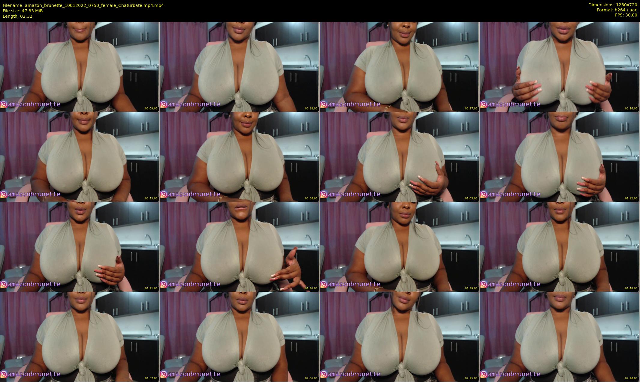 amazon_brunette — 3 minute Chaturbate female cam show recording, 720p, Jan 10, 2022