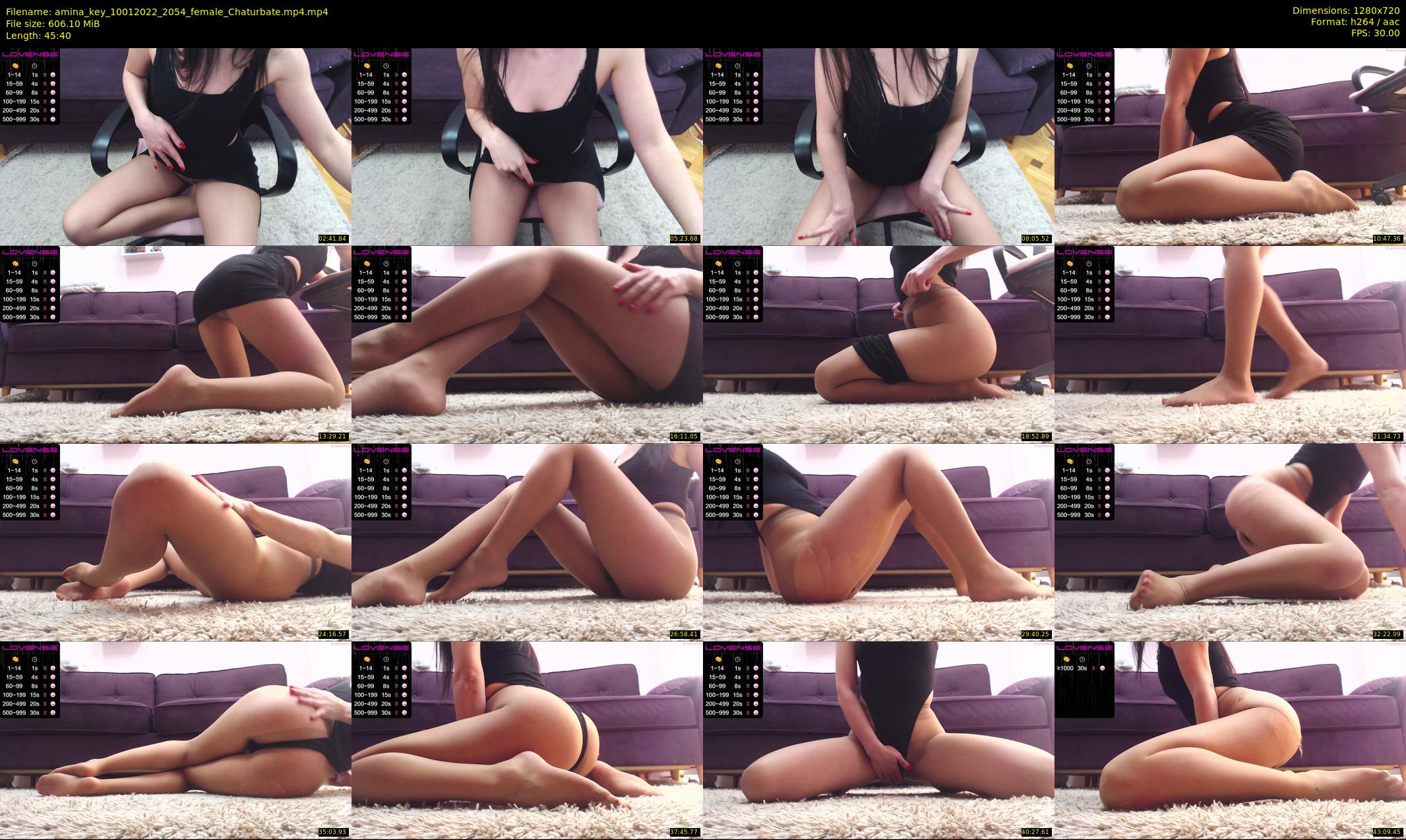 amina_key — 46 minute Chaturbate female cam show recording, 720p, Jan 10, 2022