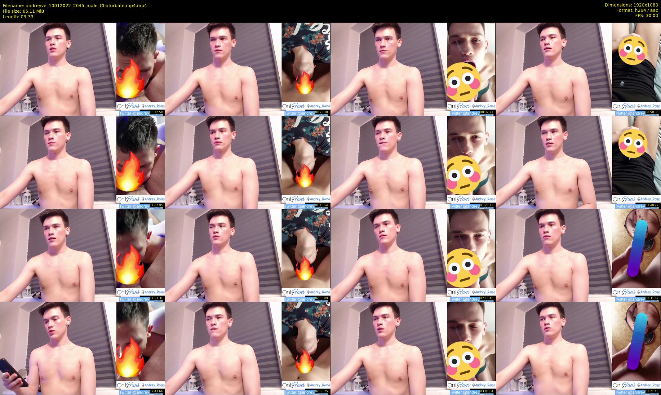 andreyve — 4 minute Chaturbate male cam show recording, 1080p, Jan 10, 2022