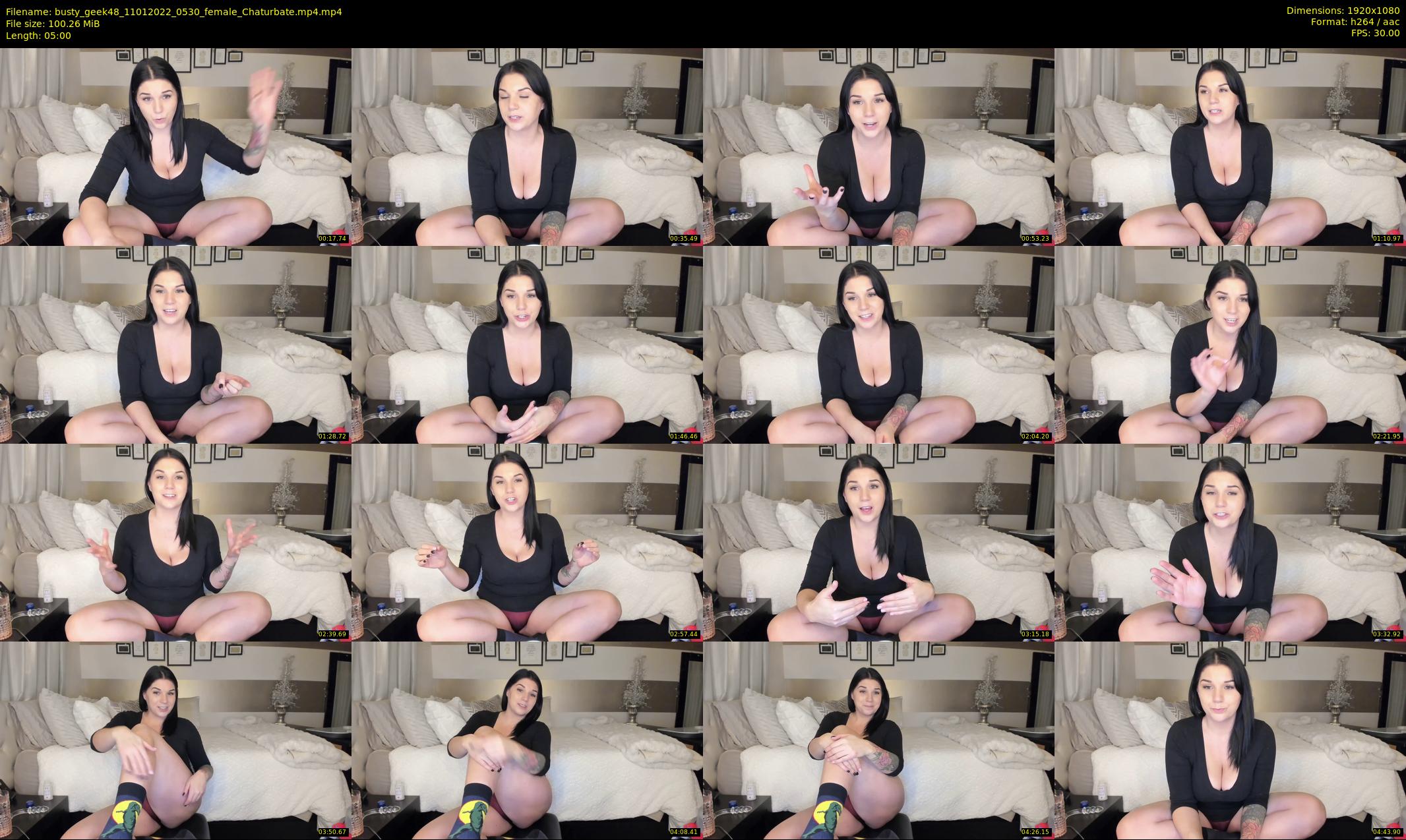 busty_geek48 — 5 minute Chaturbate female cam show recording, 1080p, Jan 11, 2022