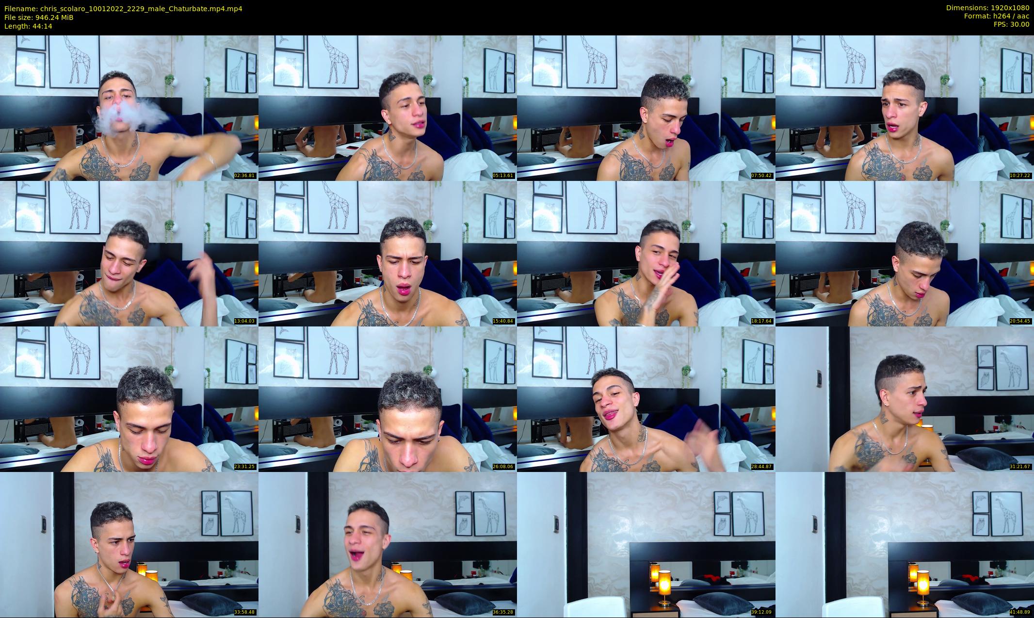 chris_scolaro — 45 minute Chaturbate male cam show recording, 1080p, Jan 10, 2022