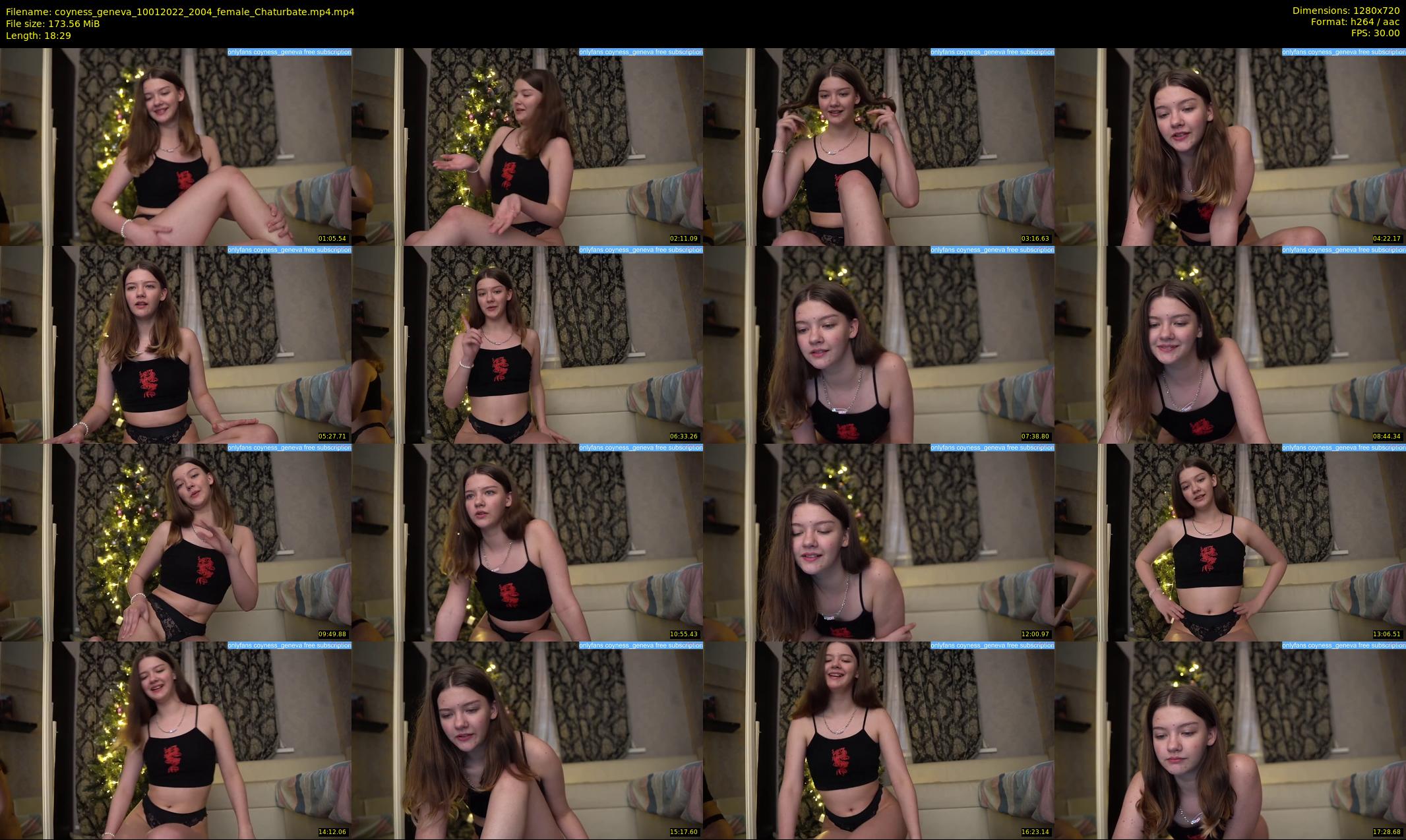 coyness_geneva — 19 minute Chaturbate female cam show recording, 720p, Jan 10, 2022