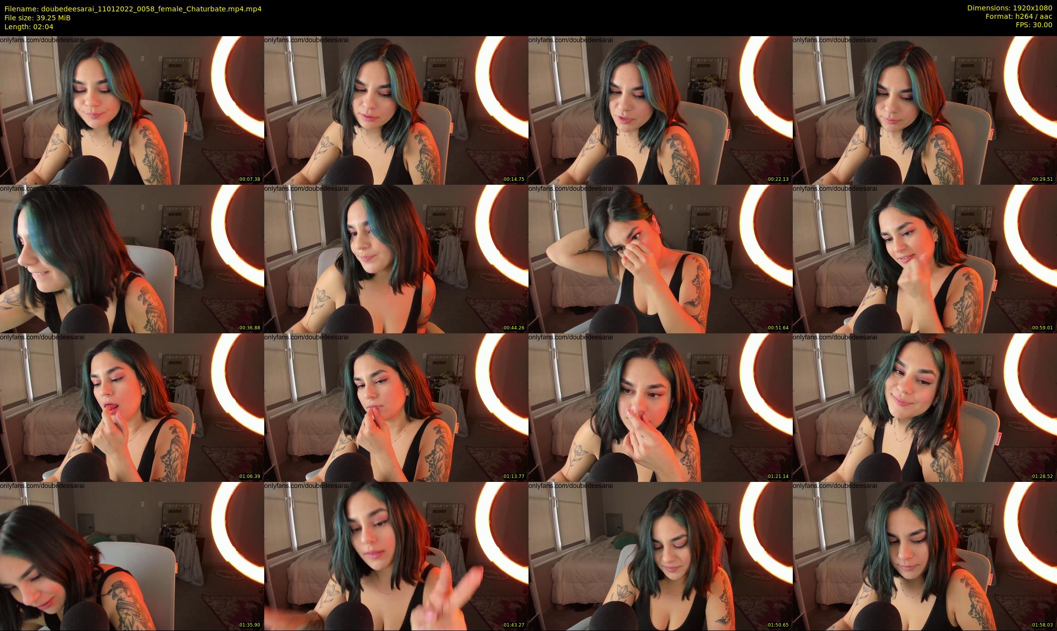 doubedeesarai — 3 minute Chaturbate female cam show recording, 1080p, Jan 11, 2022