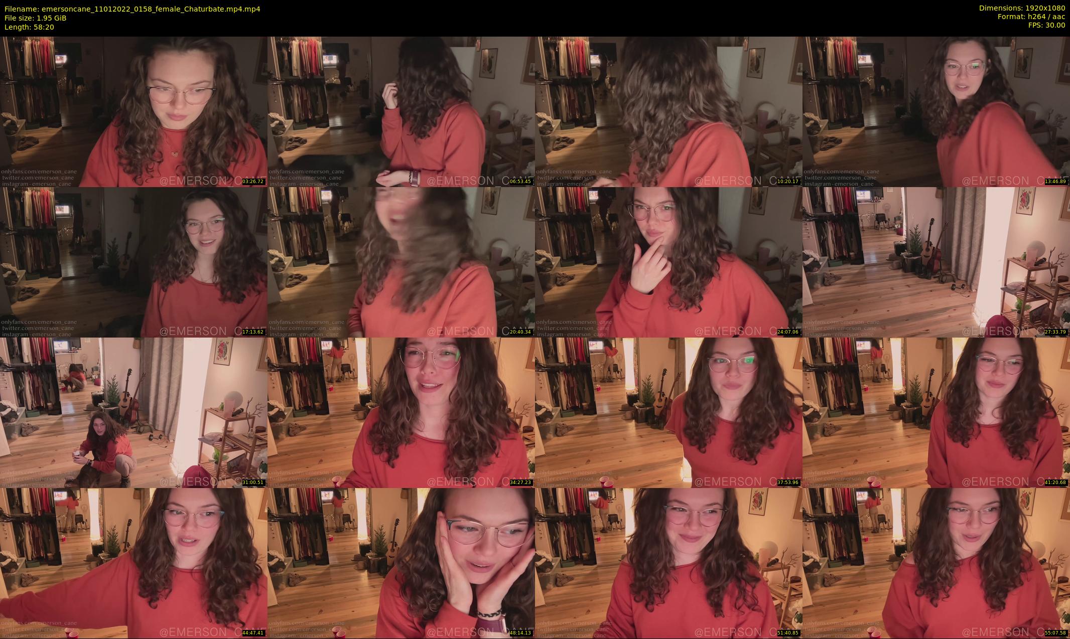 emersoncane — 59 minute Chaturbate female cam show recording, 1080p, Jan 11, 2022