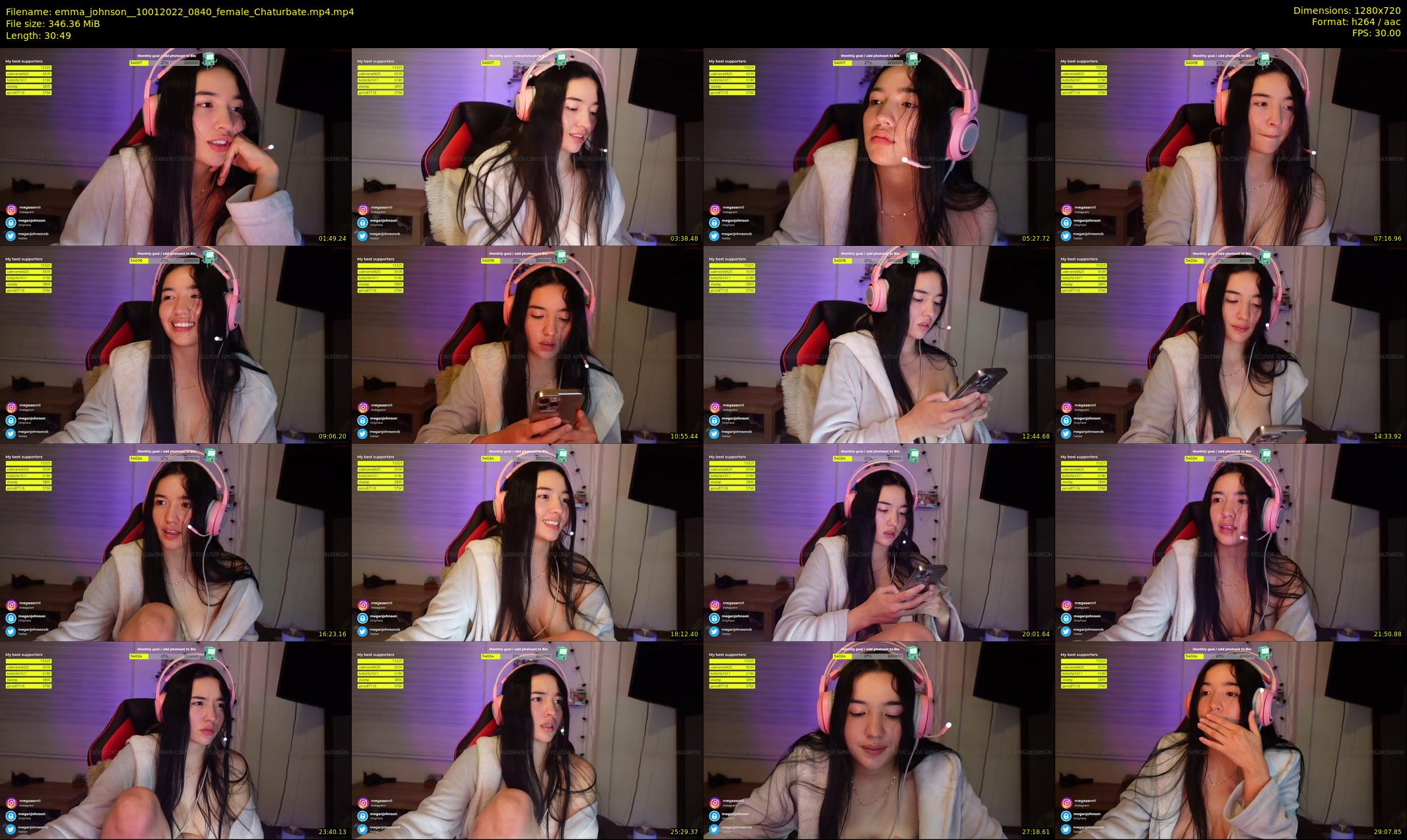 emma_johnson_ — 31 minute Chaturbate female cam show recording, 720p, Jan 10, 2022
