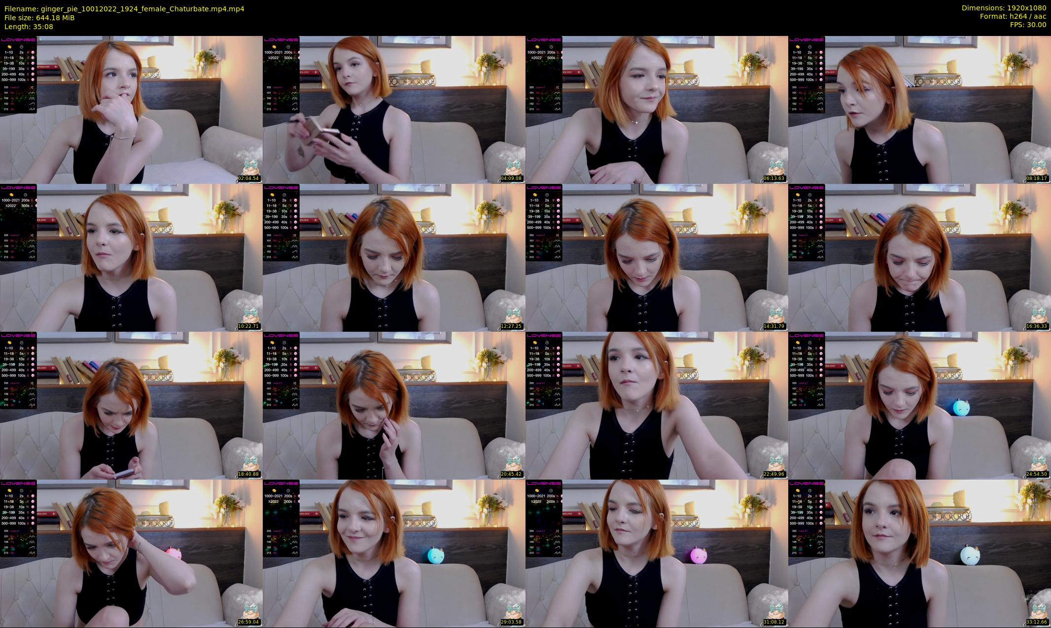 ginger_pie — 36 minute Chaturbate female cam show recording, 1080p, Jan 10, 2022