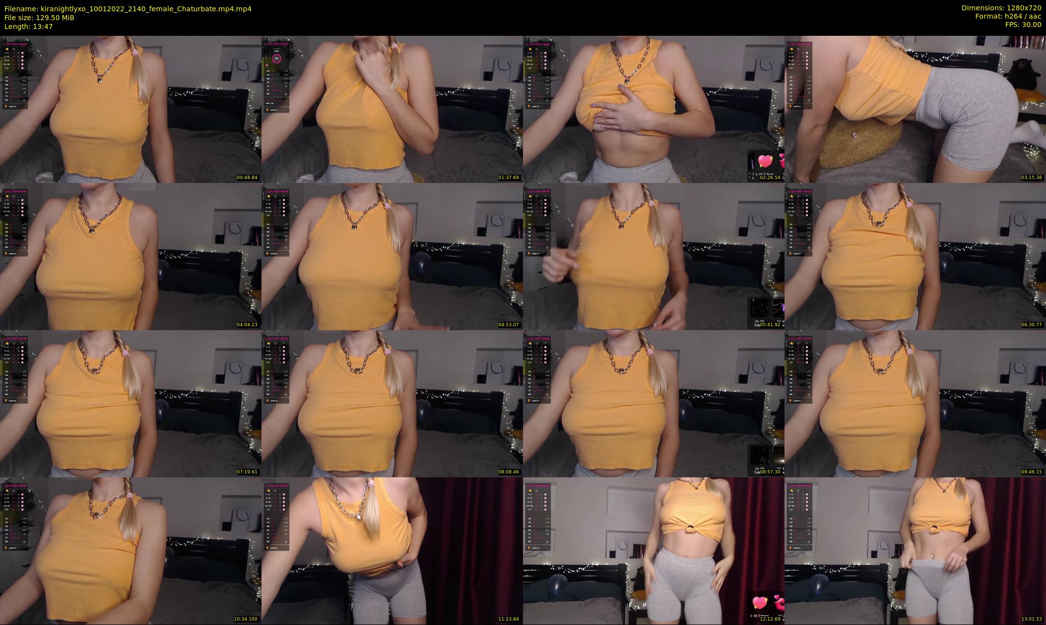 kiranightlyxo — 14 minute Chaturbate female cam show recording, 720p, Jan 10, 2022