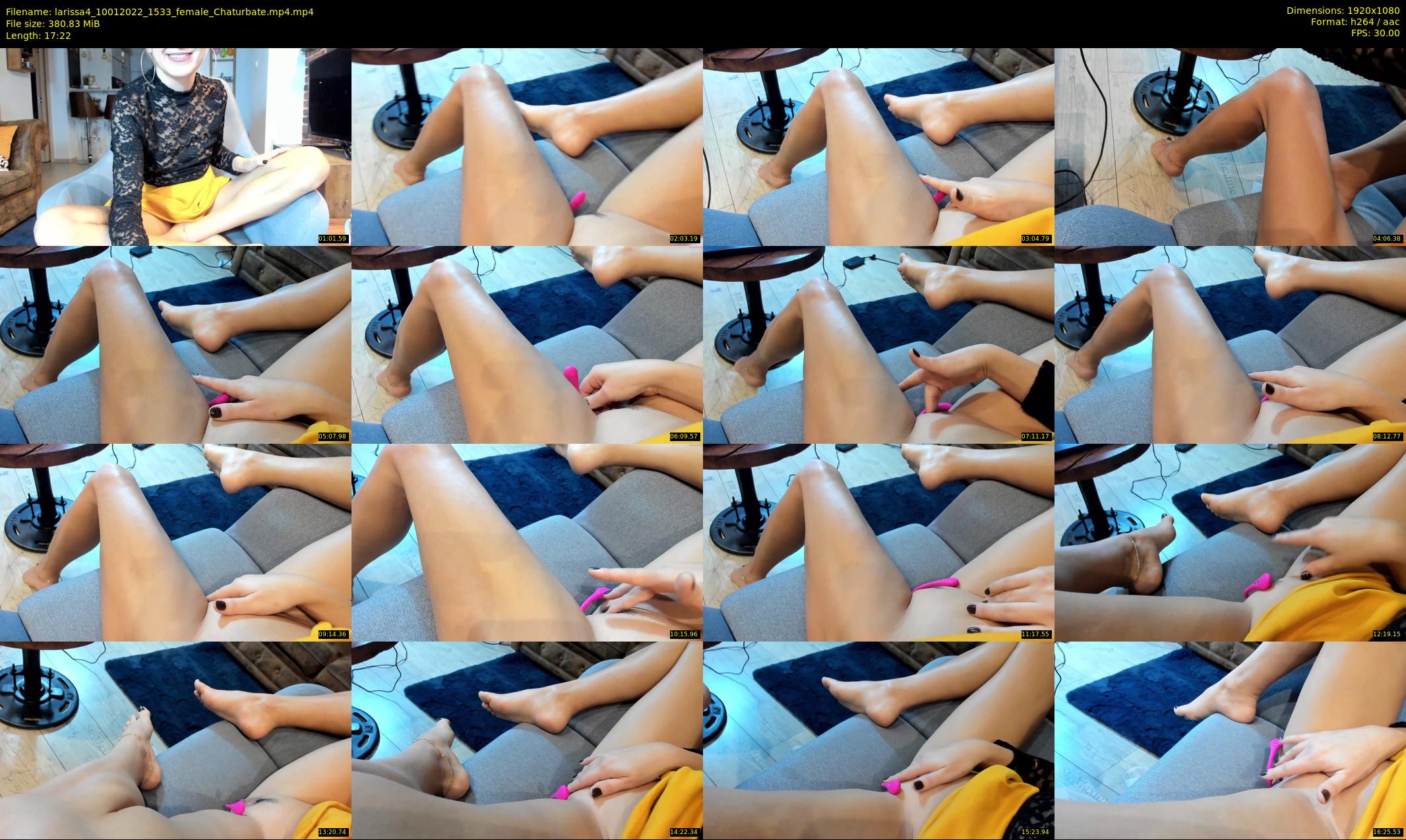 larissa4 — 18 minute Chaturbate female cam show recording, 1080p, Jan 10, 2022