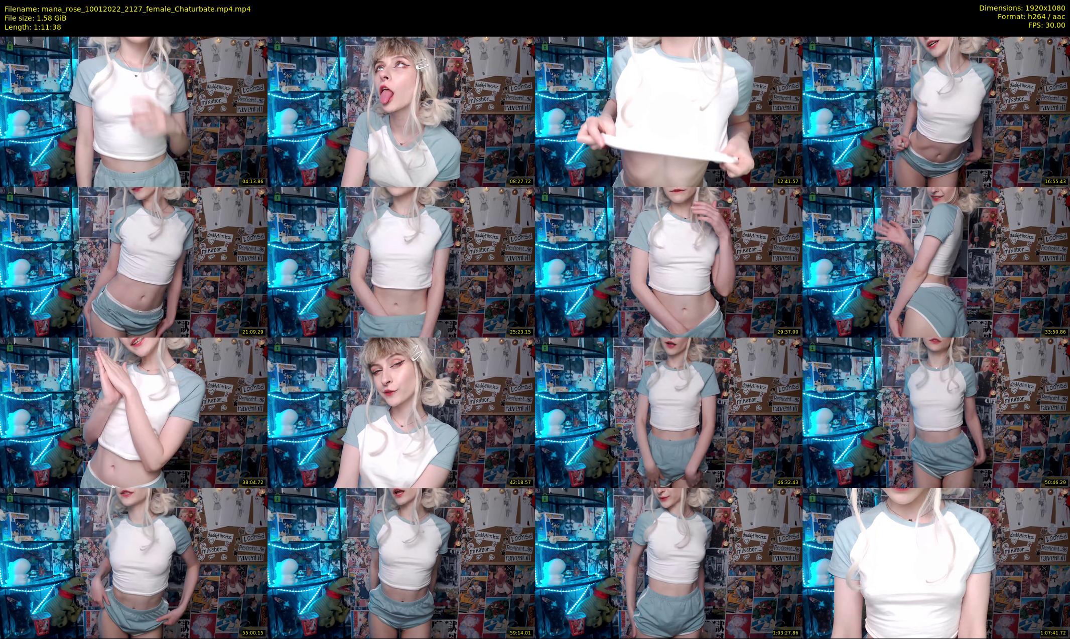mana_rose — 72 minute Chaturbate female cam show recording, 1080p, Jan 10, 2022