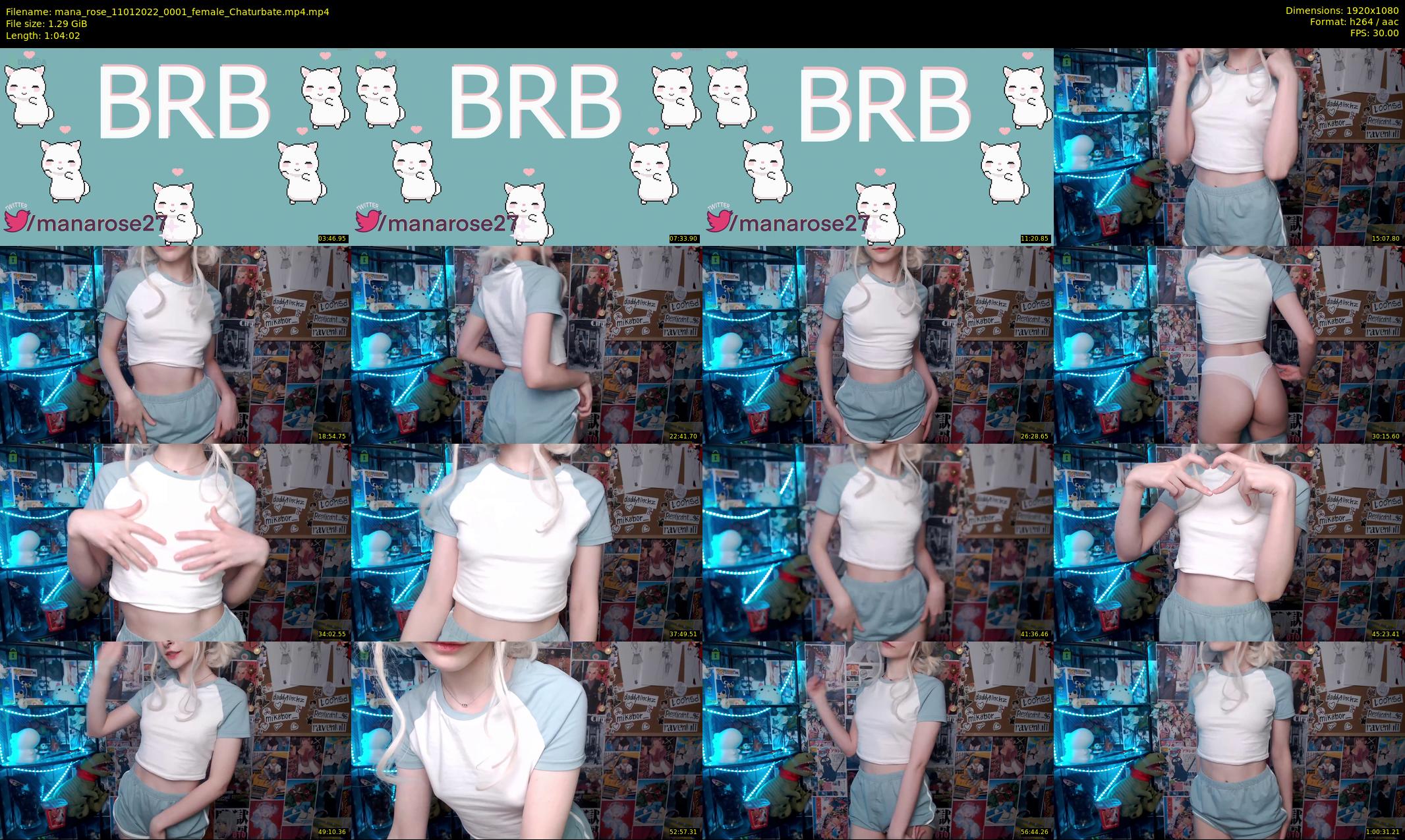 mana_rose — 65 minute Chaturbate female cam show recording, 1080p, Jan 11, 2022