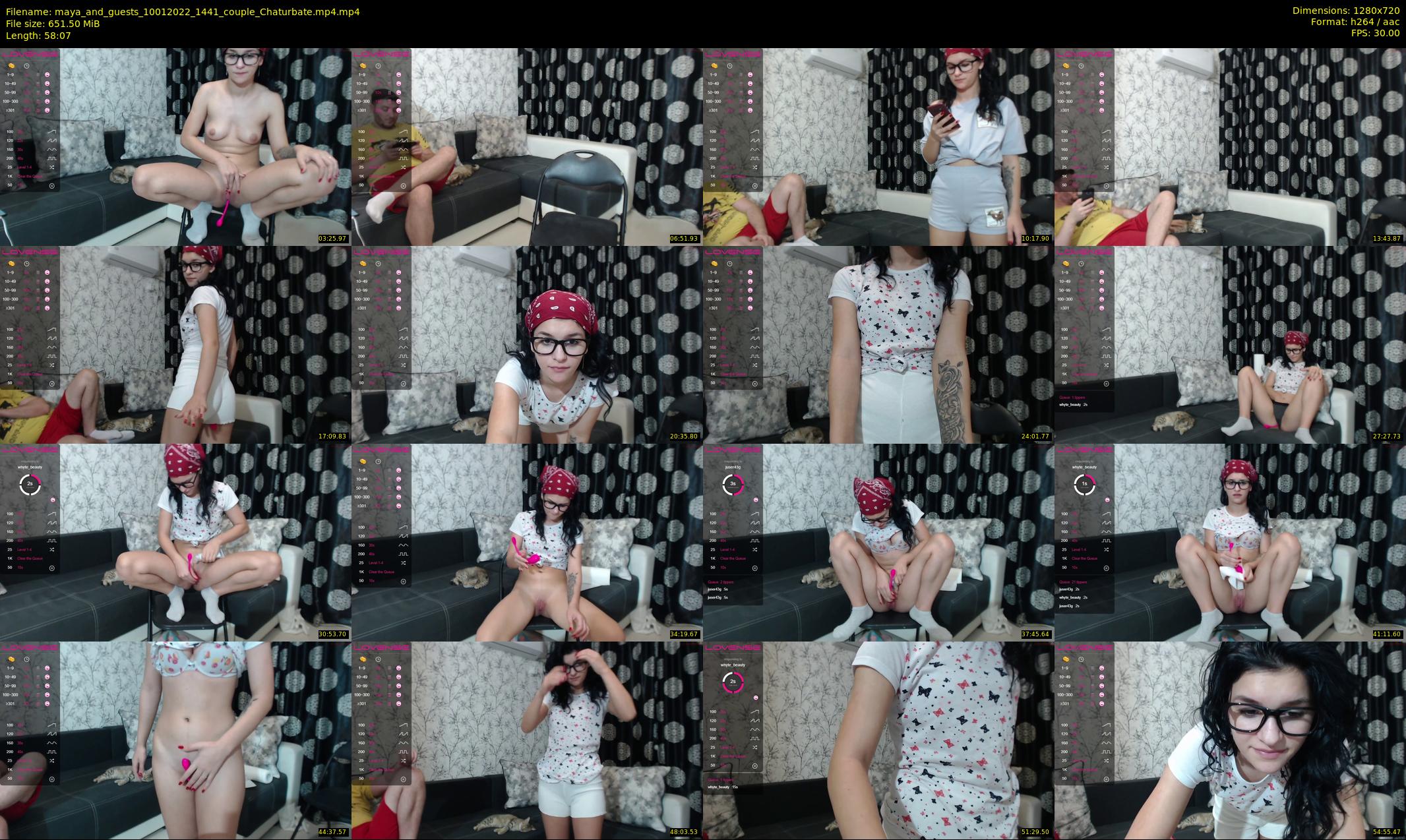 maya_and_guests — 59 minute Chaturbate couple cam show recording, 720p, Jan 10, 2022