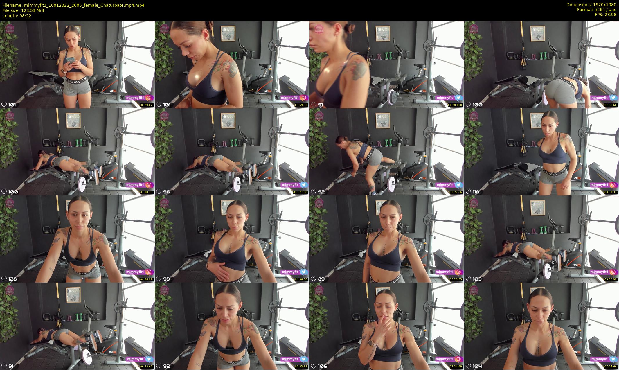mimmyfit1 — 9 minute Chaturbate female cam show recording, 1080p, Jan 10, 2022