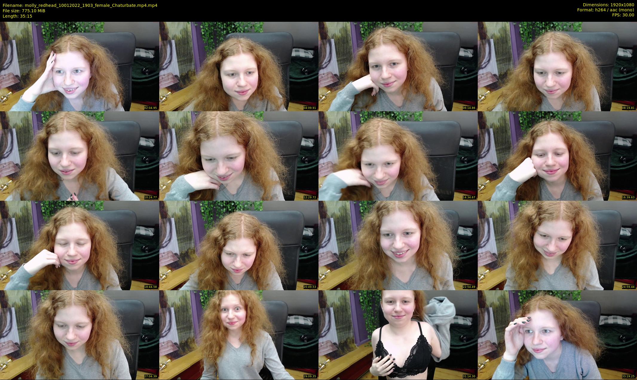 molly_redhead — 36 minute Chaturbate female cam show recording, 1080p, Jan 10, 2022