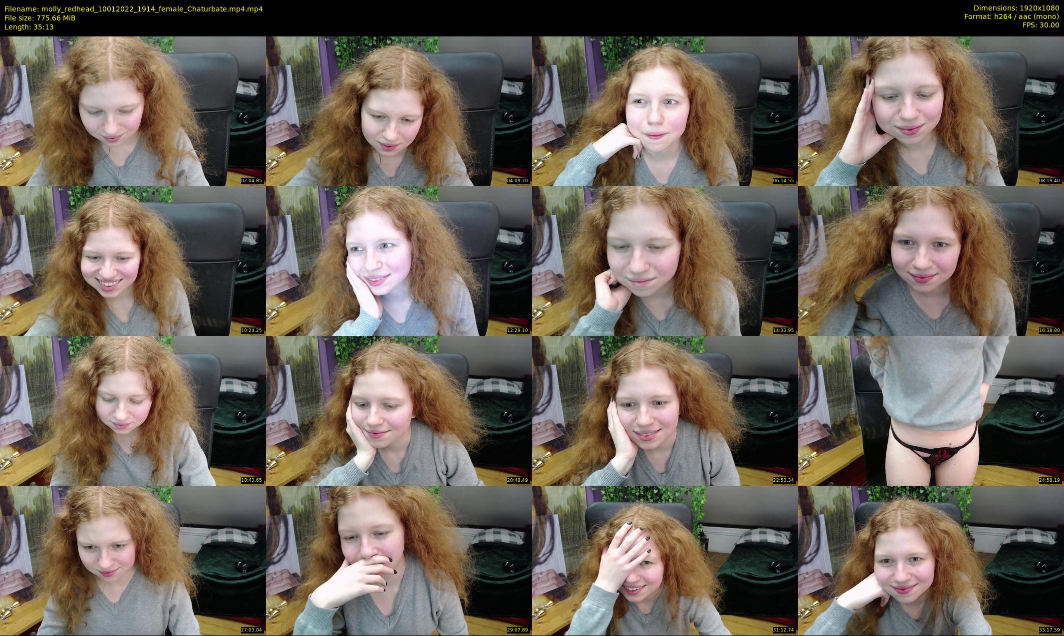 molly_redhead — 36 minute Chaturbate female cam show recording, 1080p, Jan 10, 2022