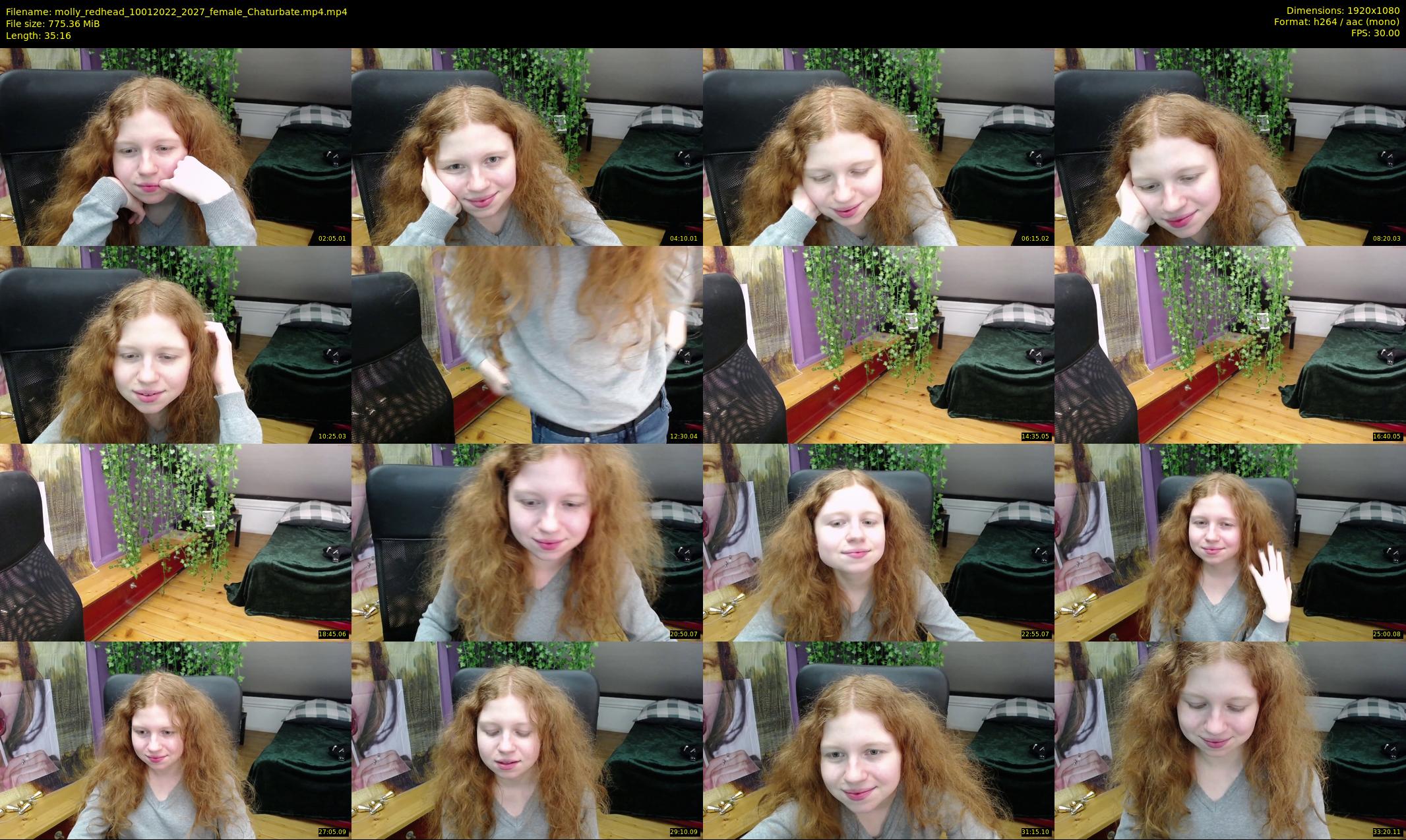 molly_redhead — 36 minute Chaturbate female cam show recording, 1080p, Jan 10, 2022