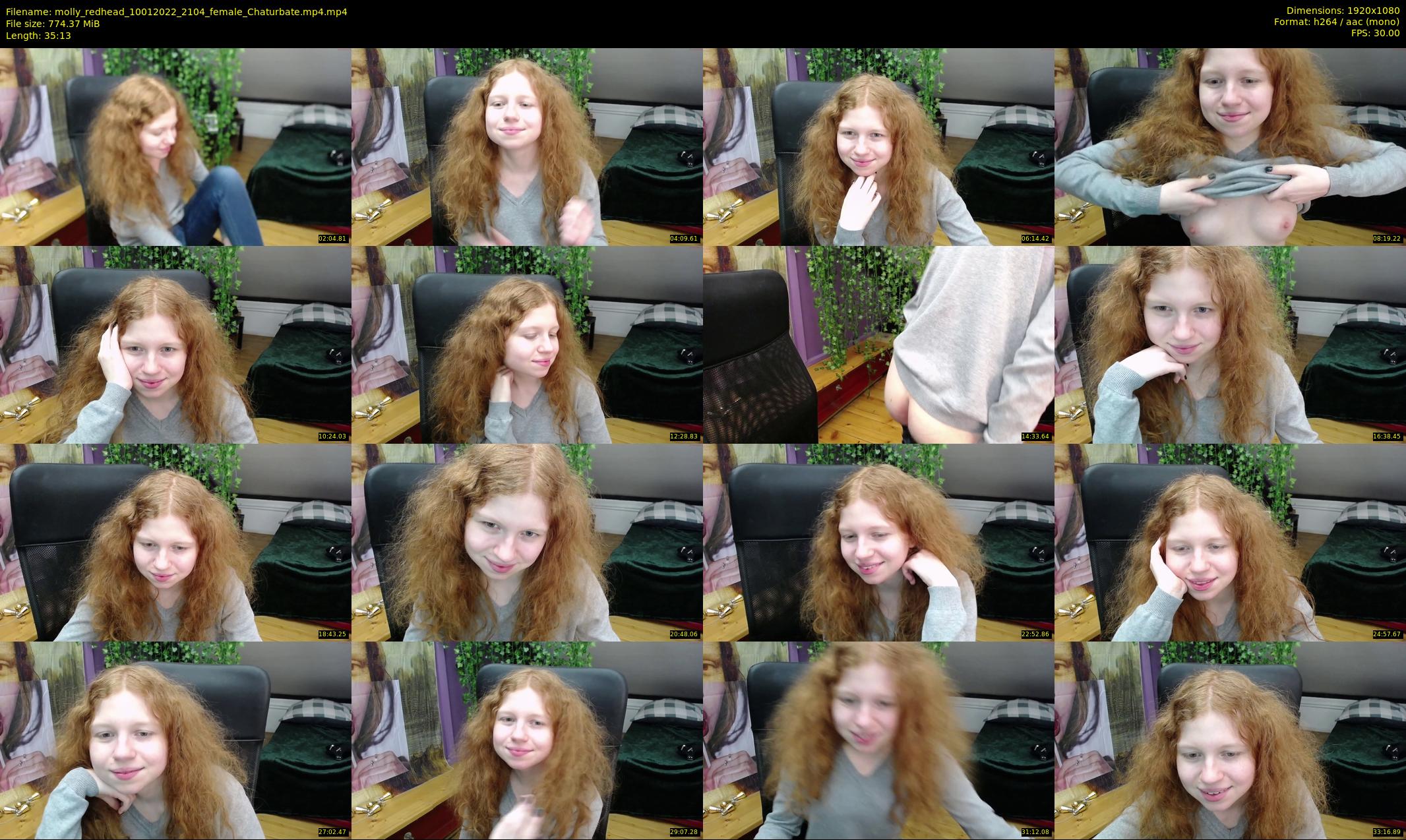 molly_redhead — 36 minute Chaturbate female cam show recording, 1080p, Jan 10, 2022