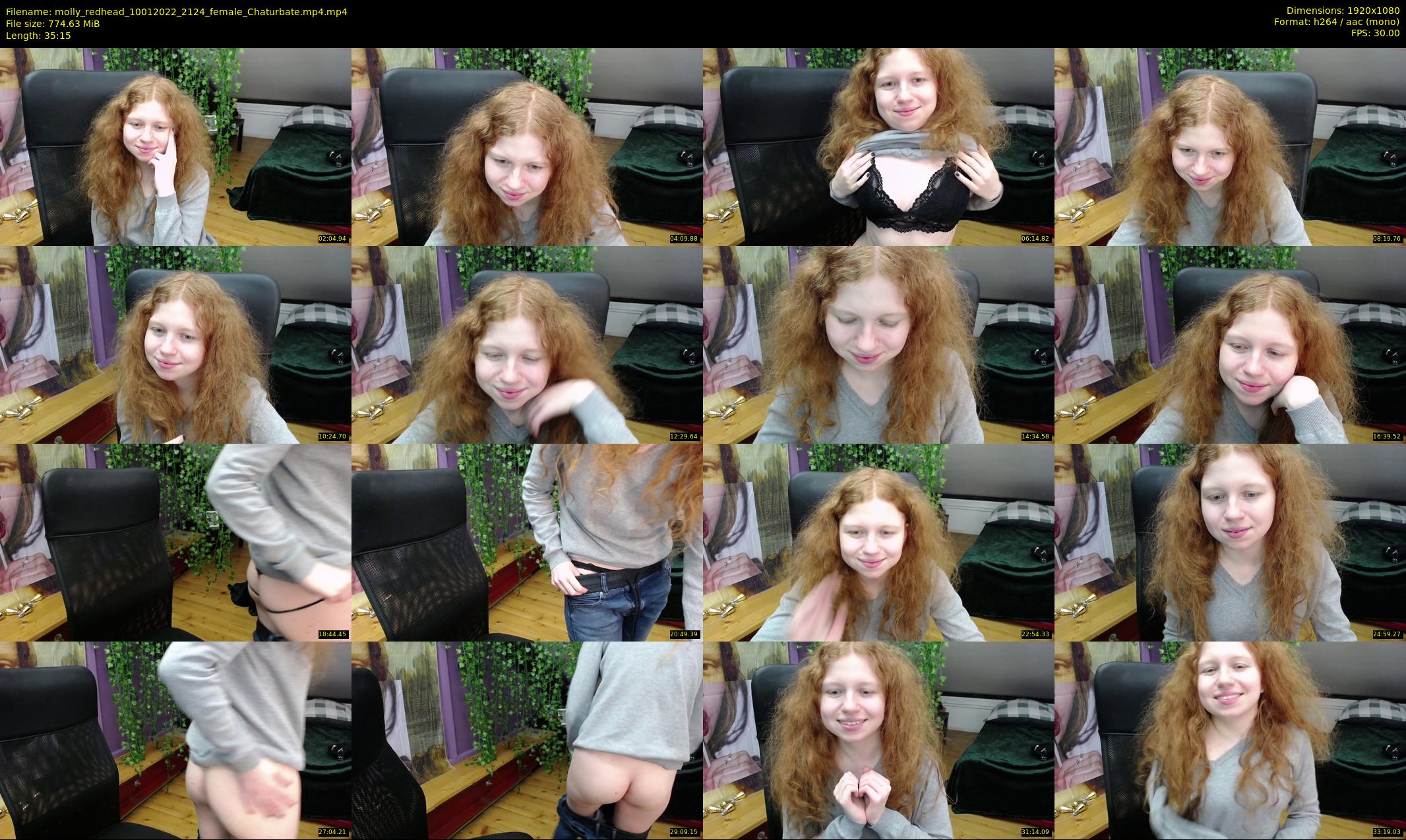 molly_redhead — 36 minute Chaturbate female cam show recording, 1080p, Jan 10, 2022