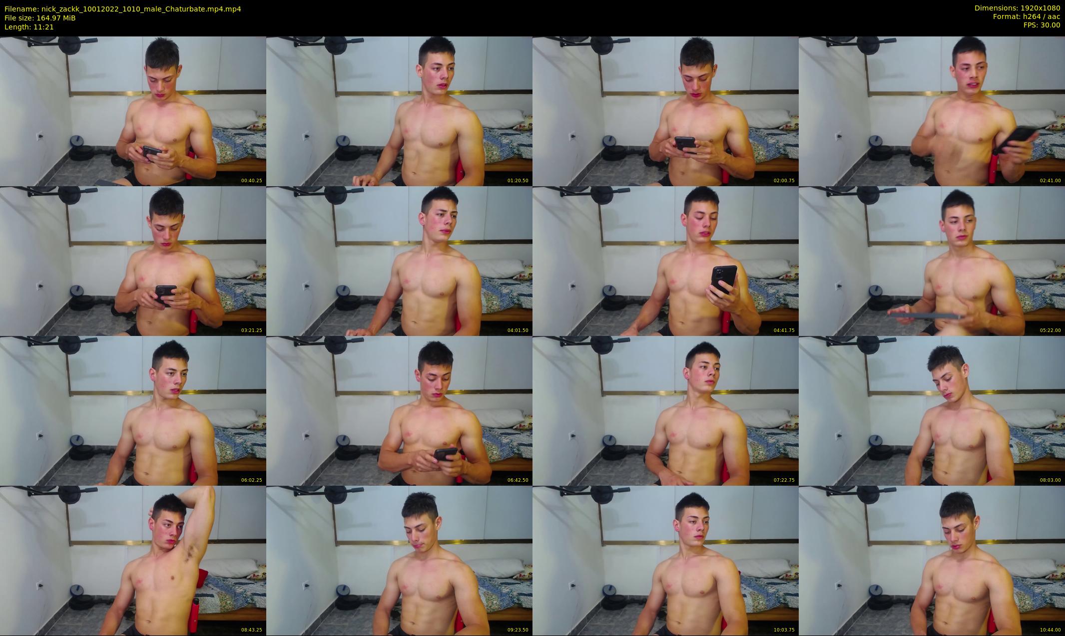 nick_zackk — 12 minute Chaturbate male cam show recording, 1080p, Jan 10, 2022