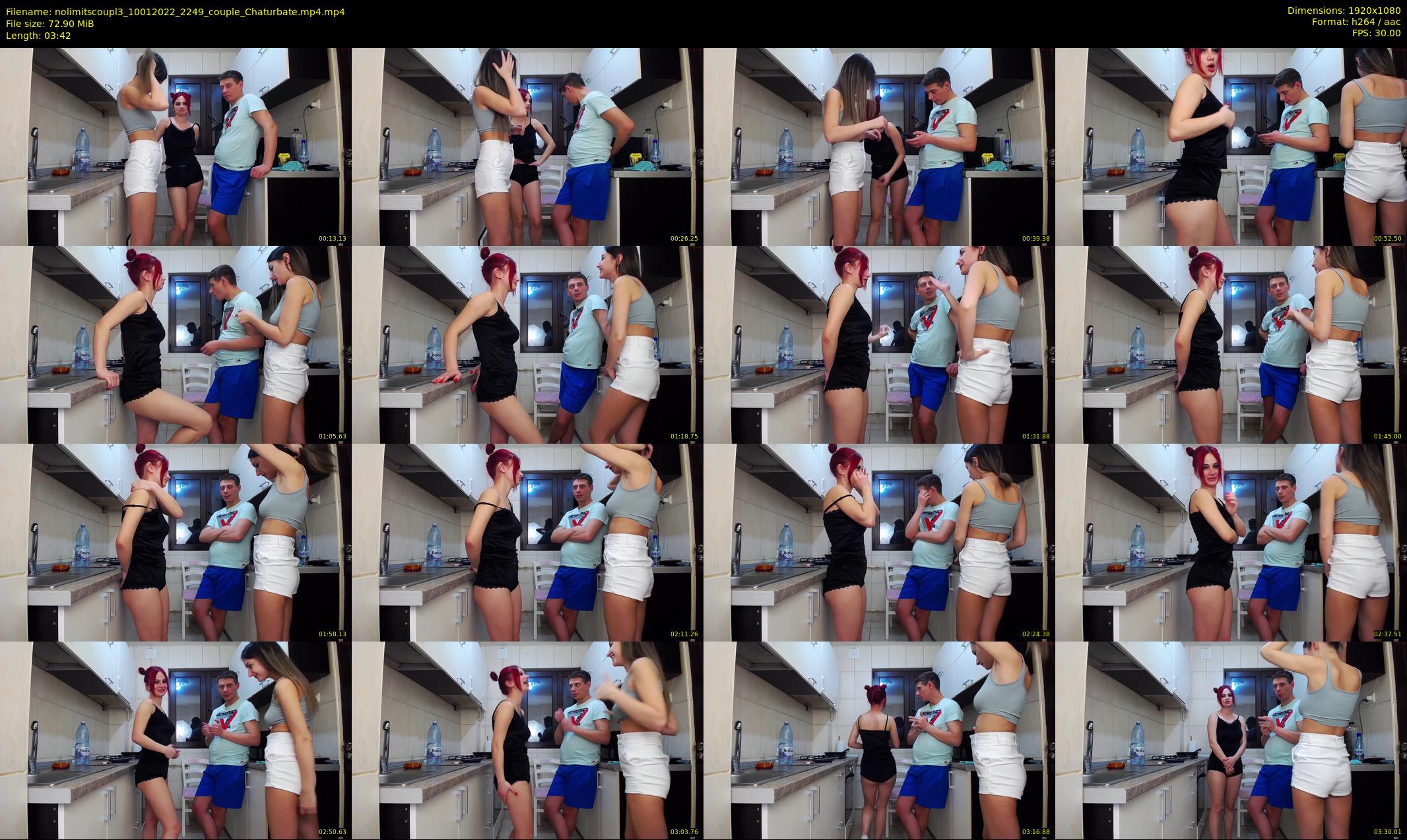 nolimitscoupl3 — 4 minute Chaturbate couple cam show recording, 1080p, Jan 10, 2022