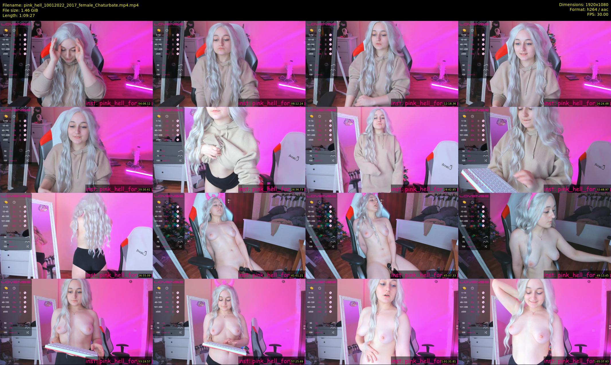 pink_hell — 70 minute Chaturbate female cam show recording, 1080p, Jan 10, 2022